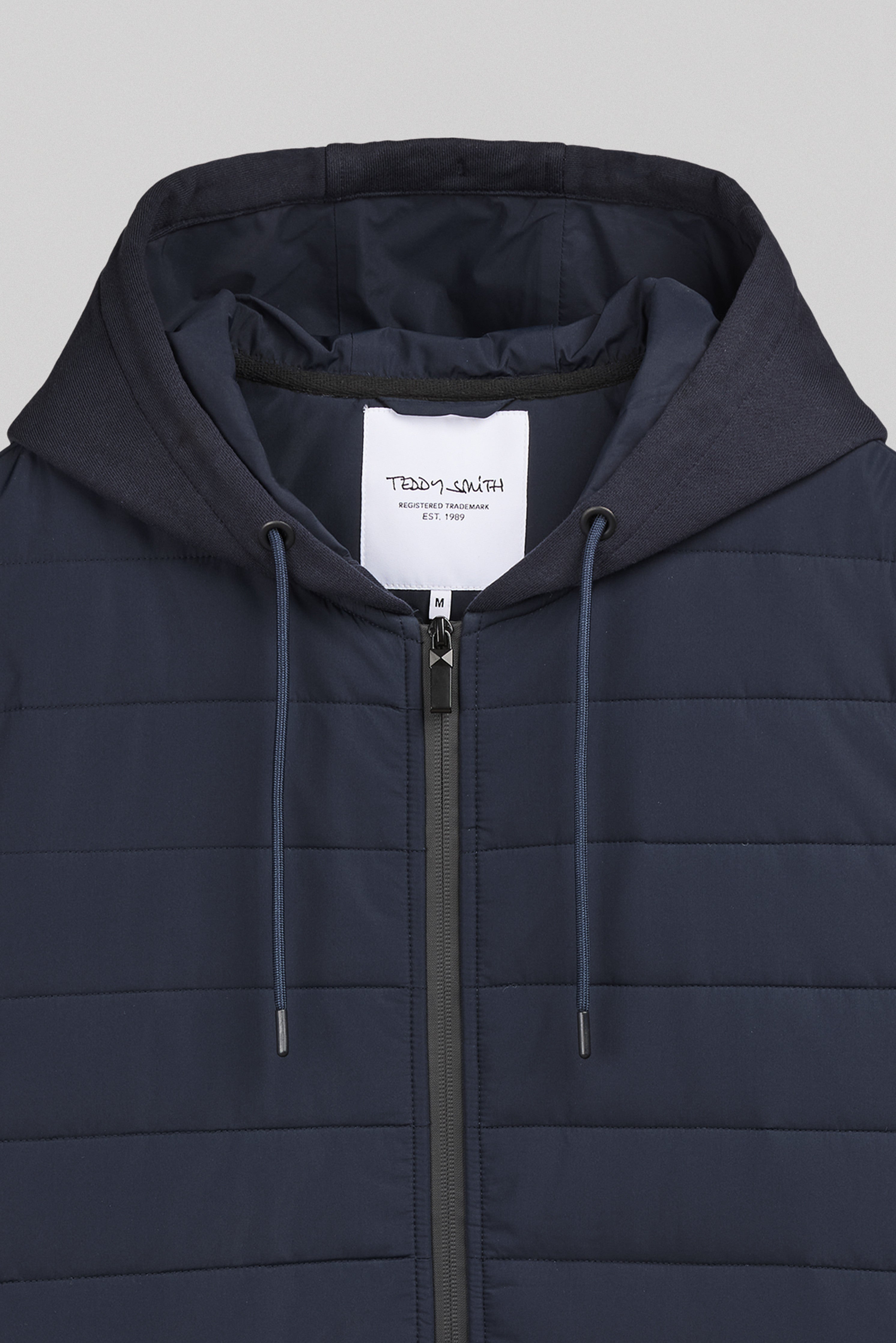 Teddy Smith G-Leon Zip gilet capuche bleu marine matelassé