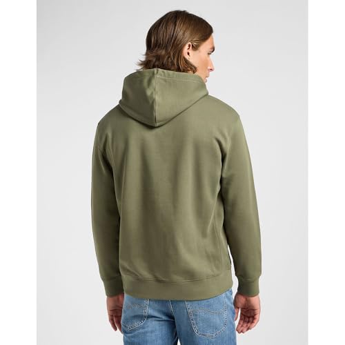 Lee Wobbly Hoodie sweat à capuche homme L kaki