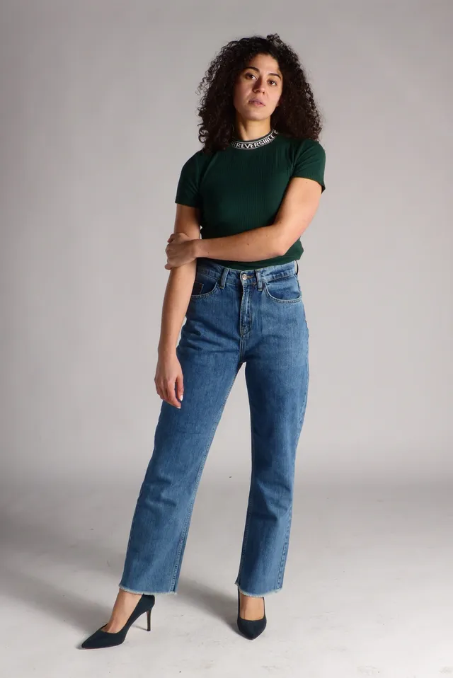 AA Spontané Classicblue Flare jean flare bleu taille haute