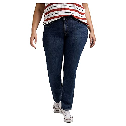 Lee Classic Straight Plus jean femme 44W/31L denim