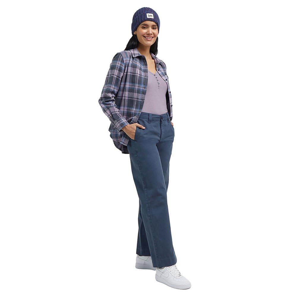 Lee Chino droit classique femme Salina Stone toile coton