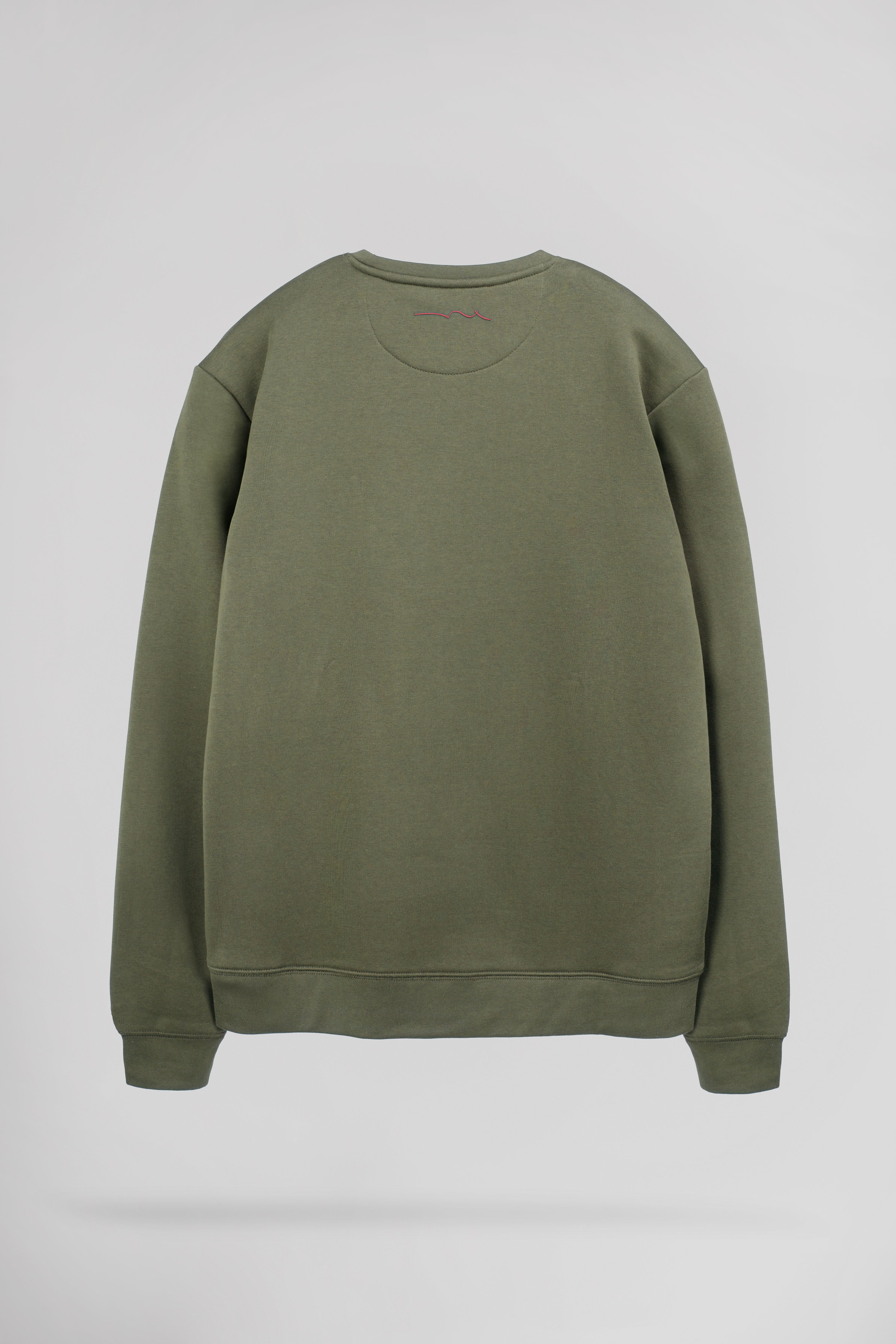Teddy Smith S-Jim sweat col rond dusty kaki chaud