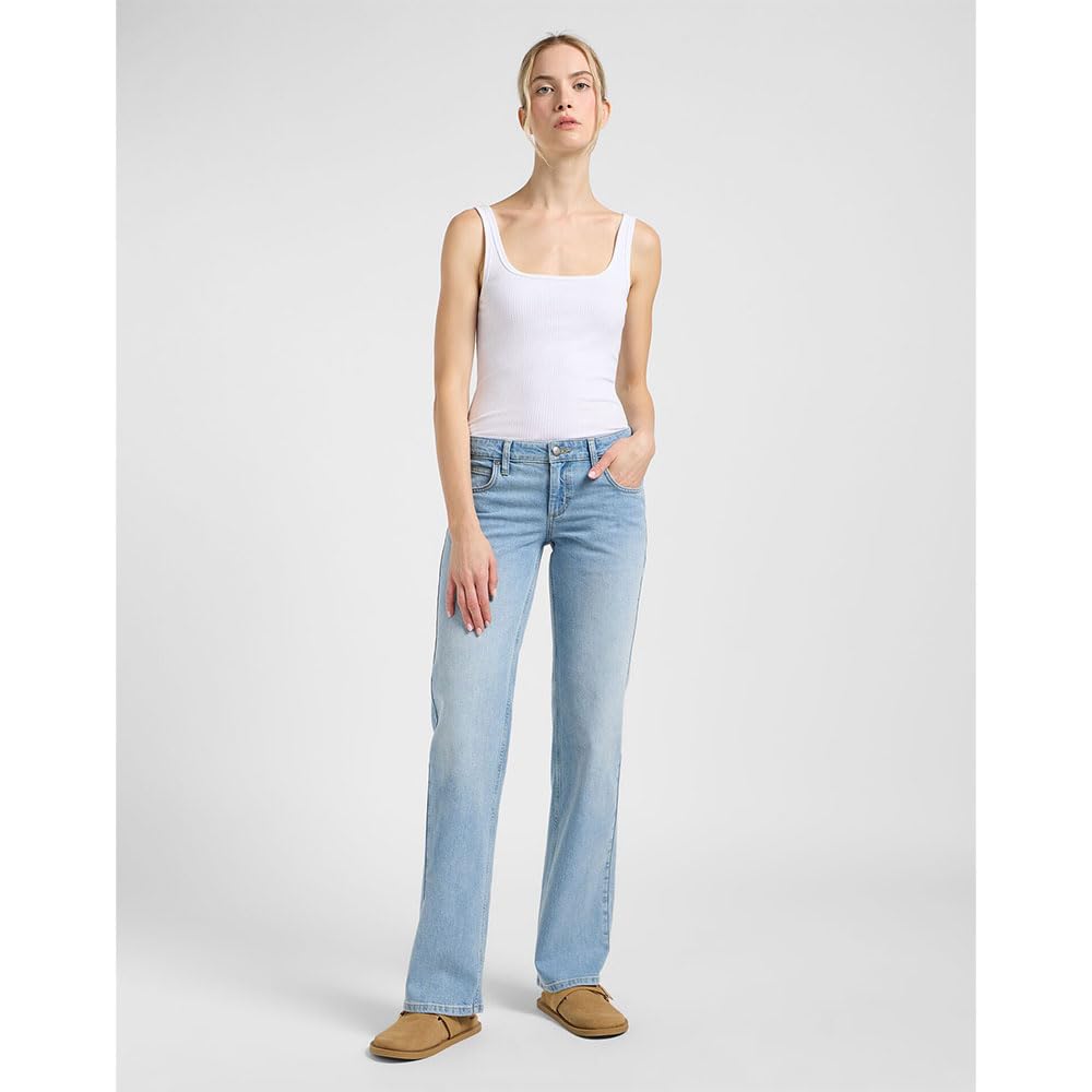 Lee Zoe jean femme droit taille basse No Foul stretch