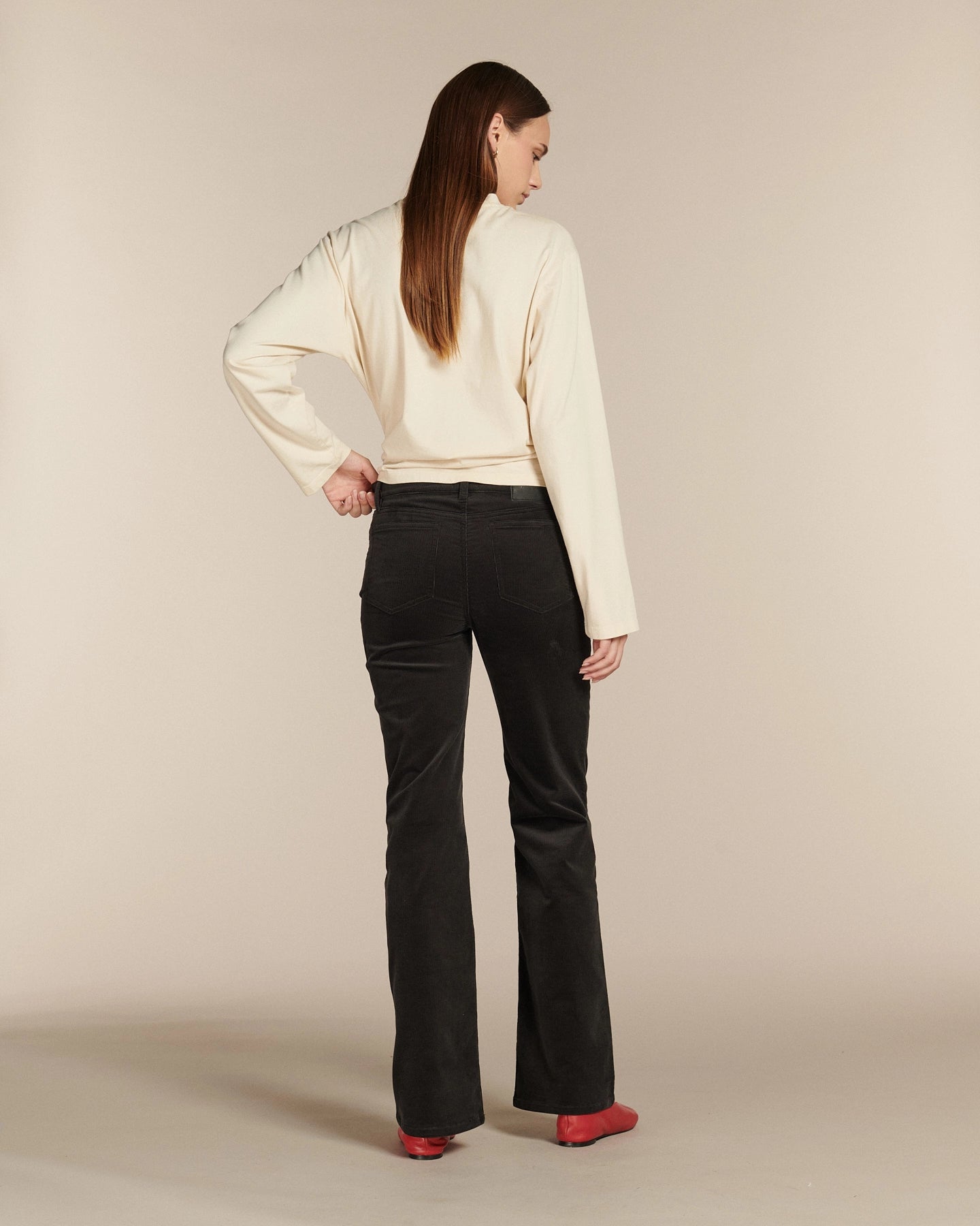 Labdip Nikky Velvet Ardoise pantalon flare velours