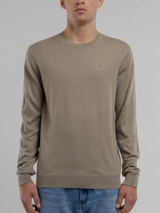 Teddy Smith P-Martino pull homme bleach kaki ajusté