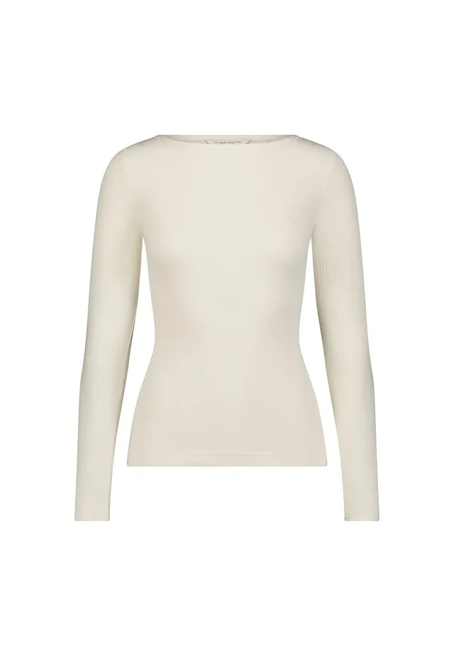 Lee Ls Boat Neck Tee t-shirt écru M col bateau
