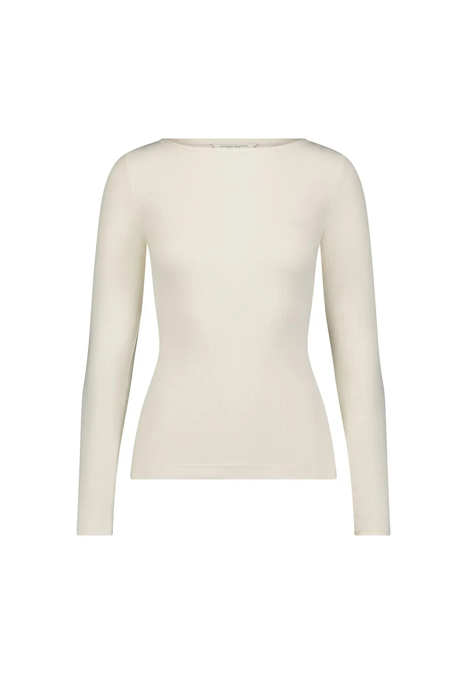 Lee Ls Boat Neck Tee t-shirt écru M col bateau