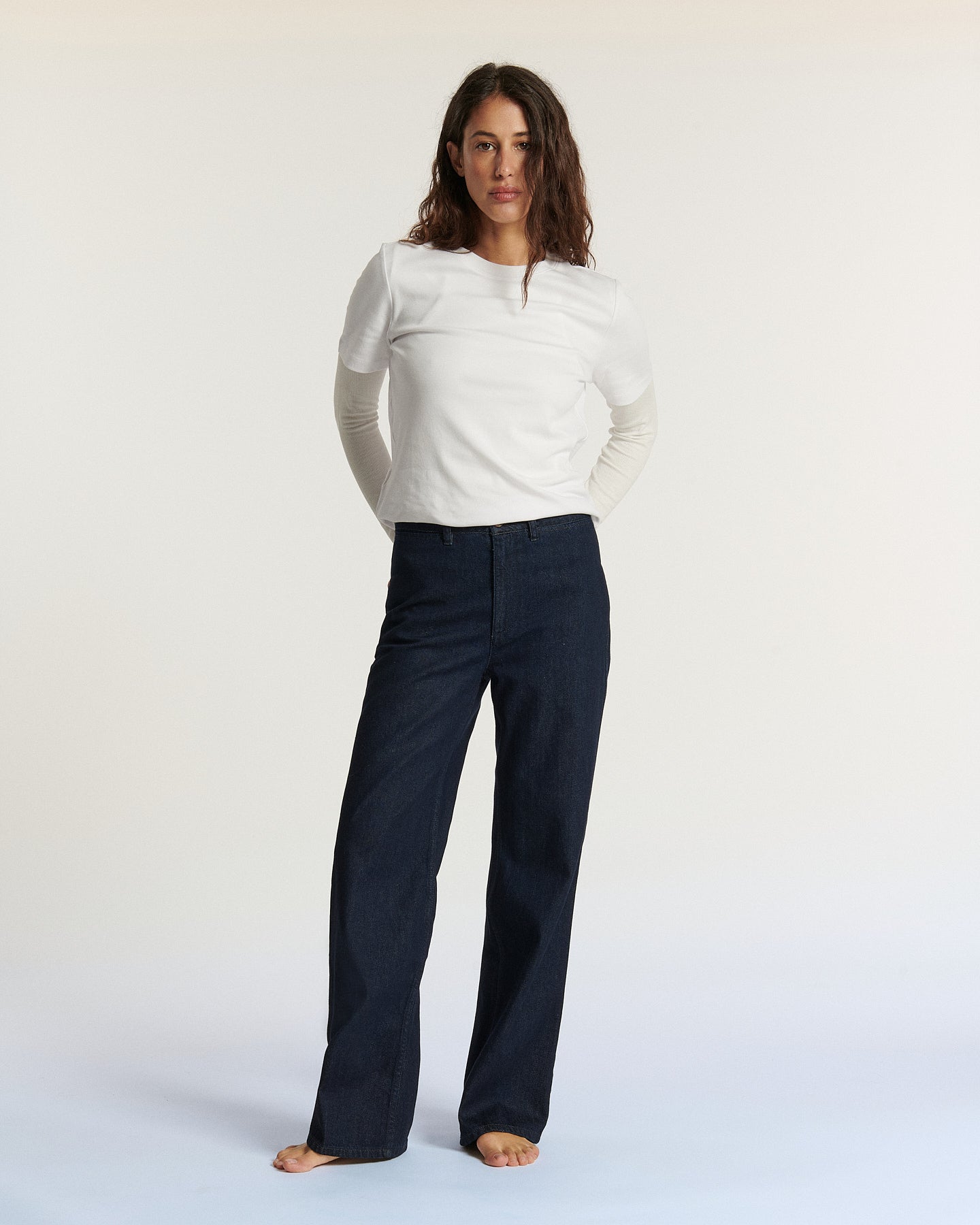 Labdip Swann Brut jean large taille haute brut