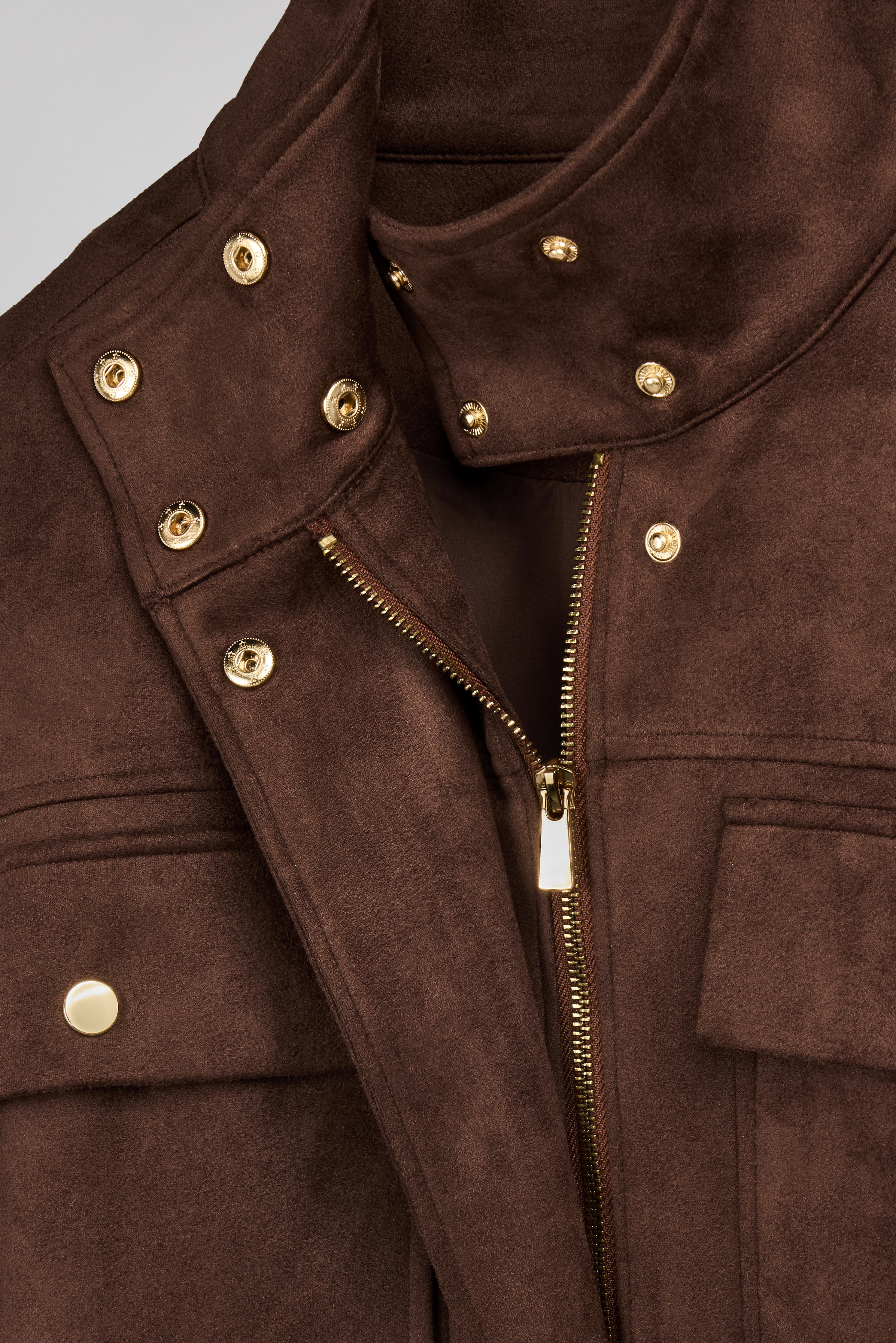 Teddy Smith B-Zephy blouson chocolat suédine