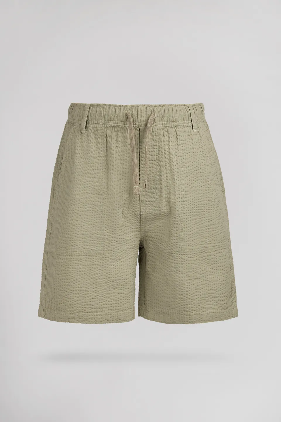 Teddy Smith S-Kyo SH JR short seersucker bleach kaki garcon