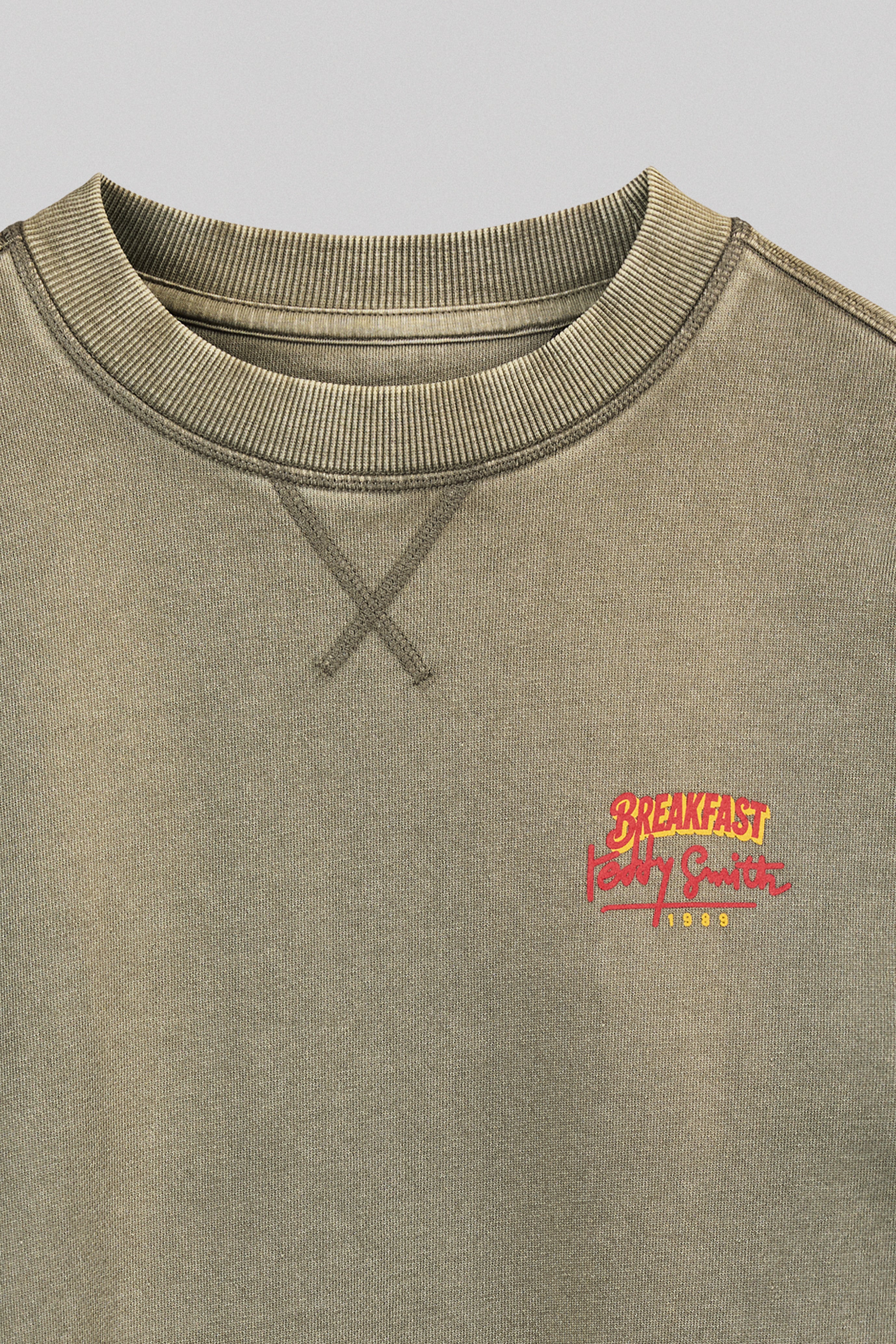 Teddy Smith S-Breakfast RC JR sweat kaki coton