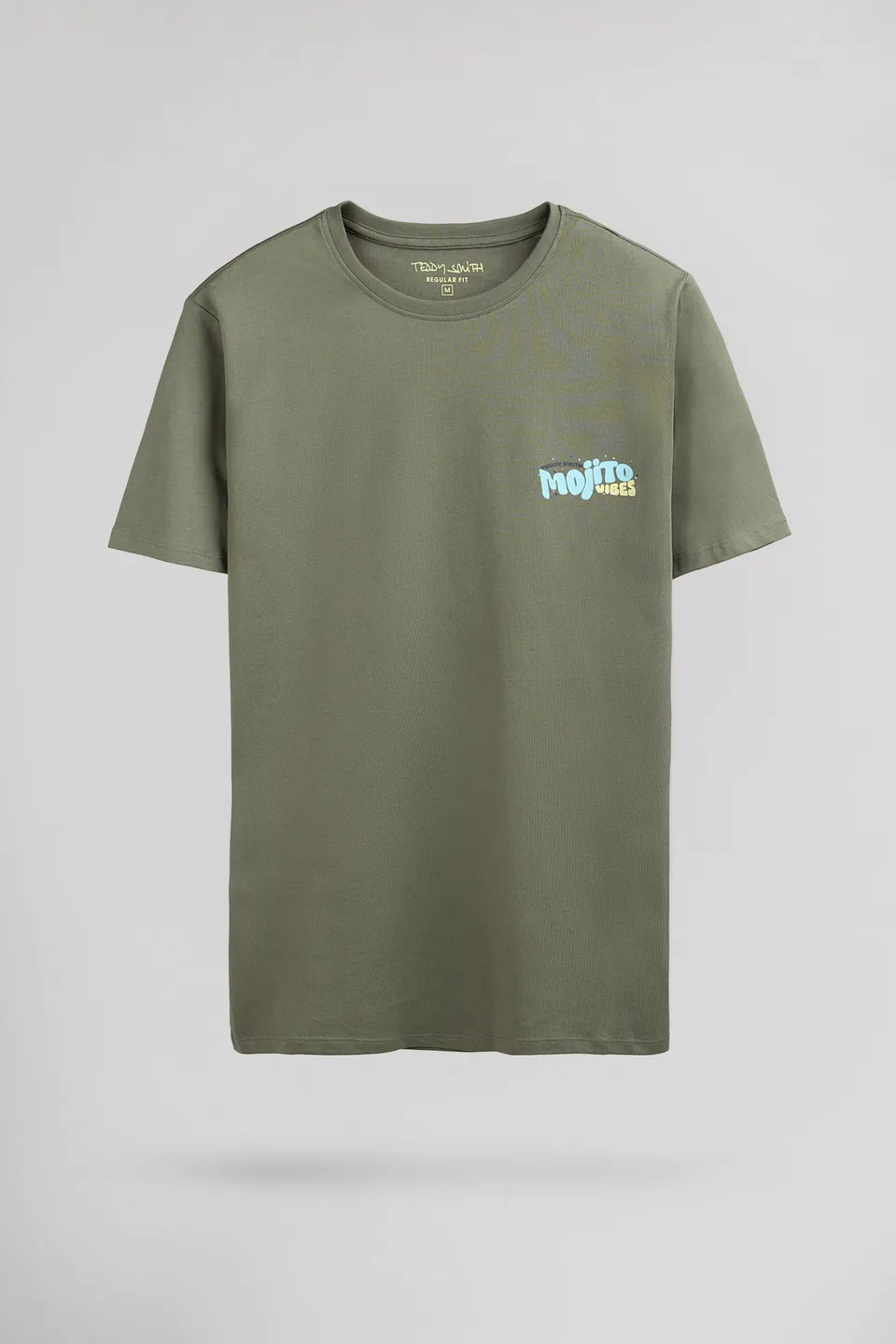 Teddy Smith T-Mojito MC t-shirt kaki military imprimé