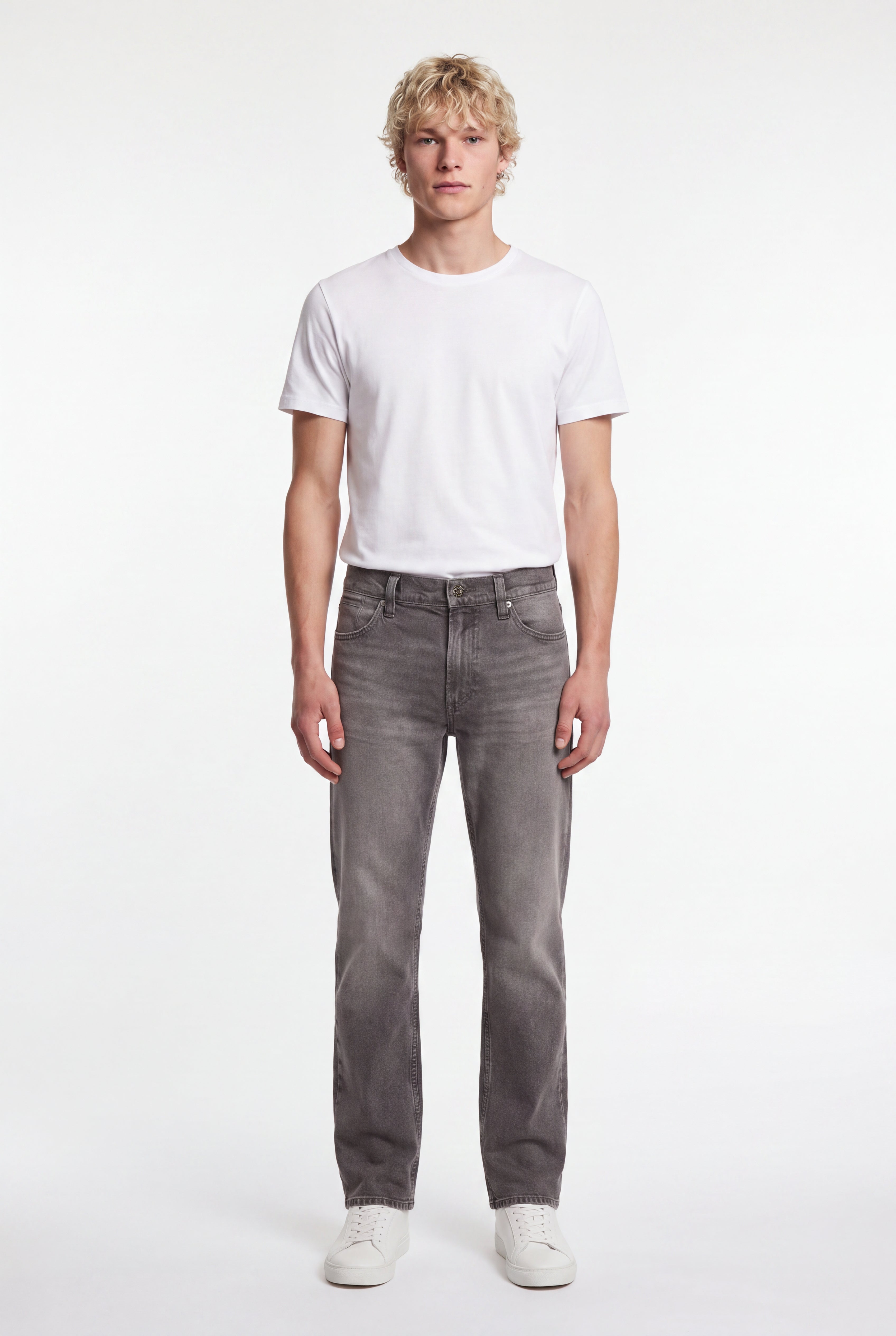 Teddy Smith REG L32 Jean droit homme gris