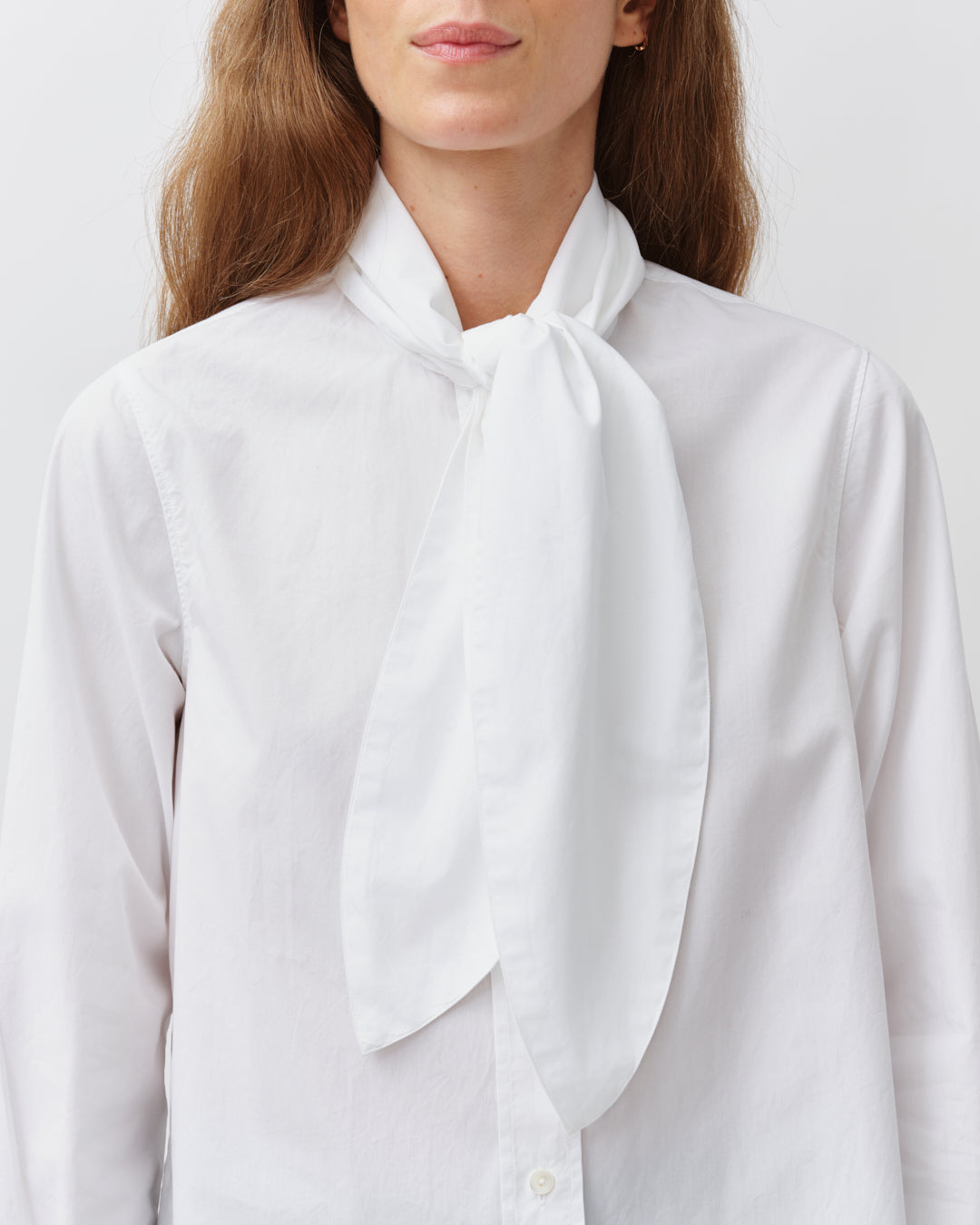 DIEGA CIRCIA chemise blanche coton lavallière