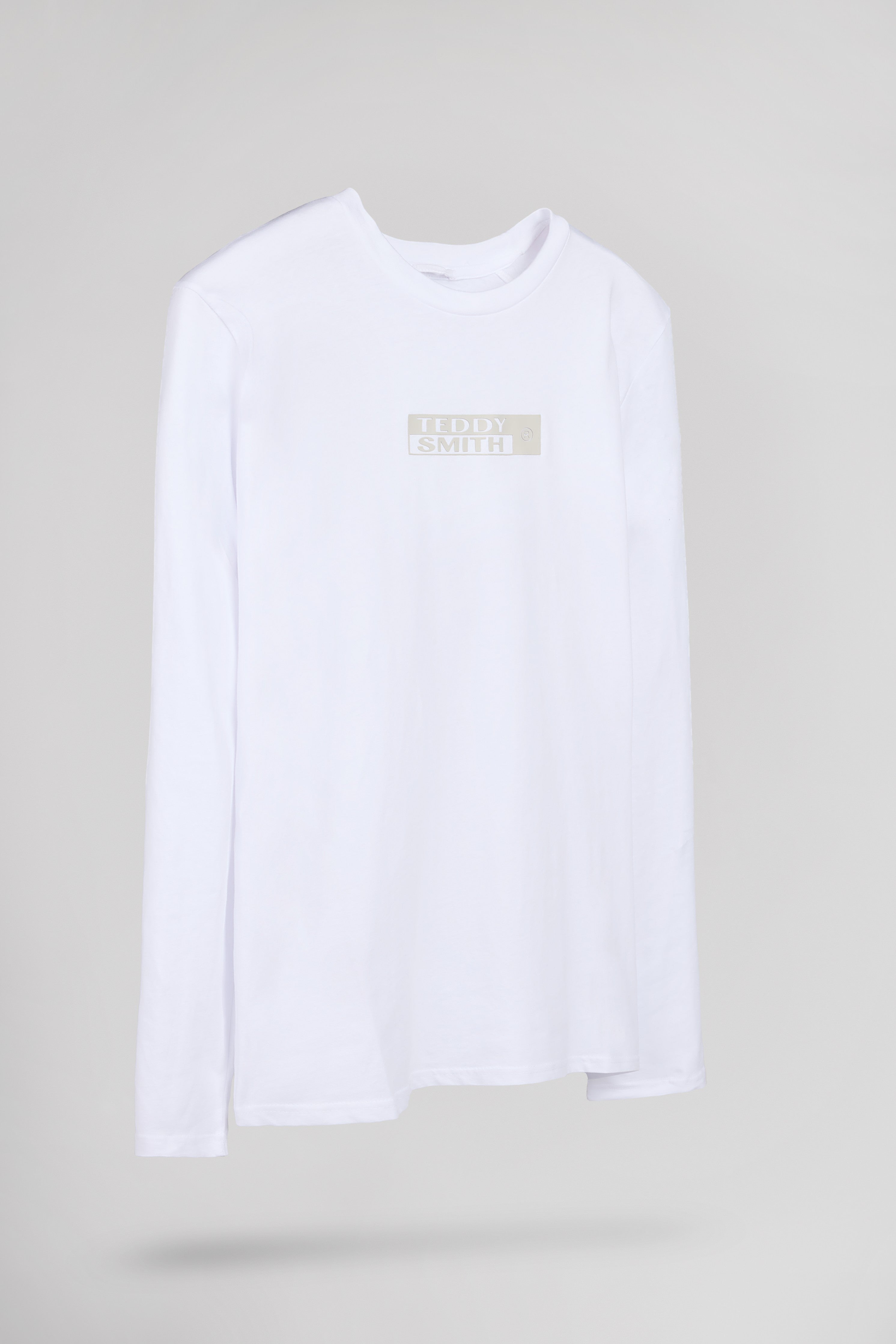 Teddy Smith T-John T-shirt manches longues blanc col rond