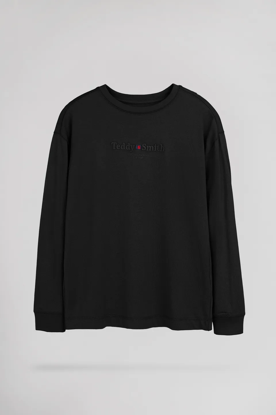 Teddy Smith T-Jim ML JR t-shirt garçon noir manches longues