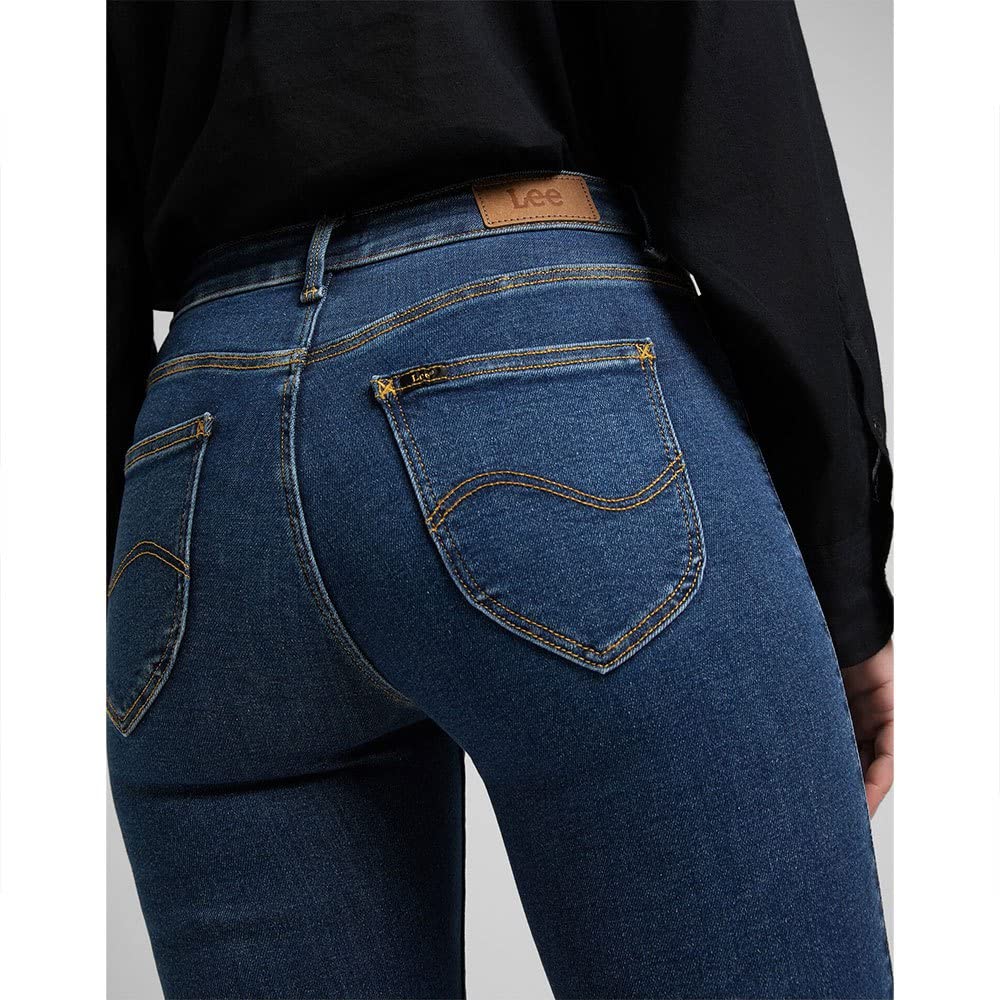 Lee Foreverfit jean skinny femme taille haute noir