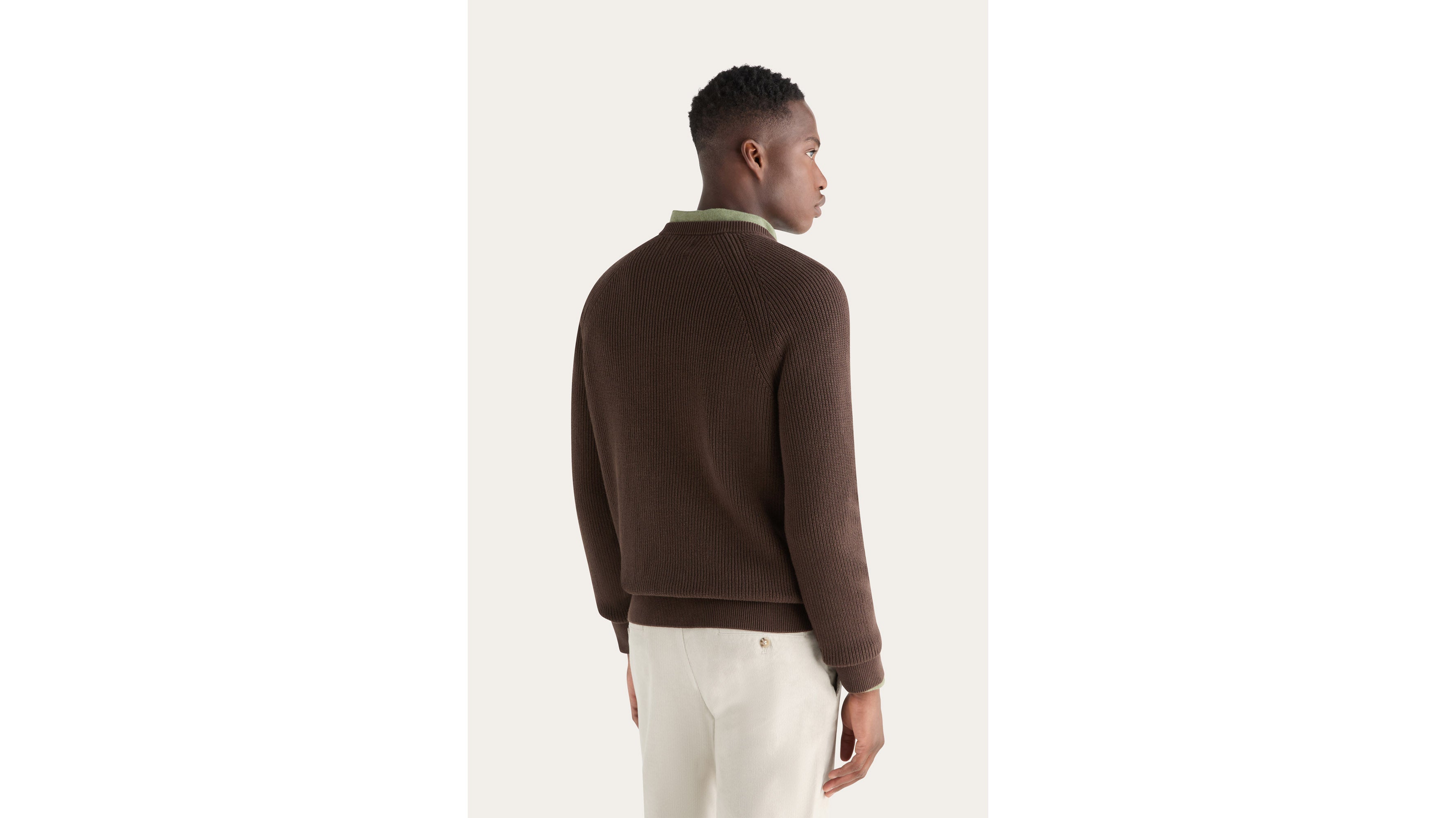 Dockers pull col rond regular marron