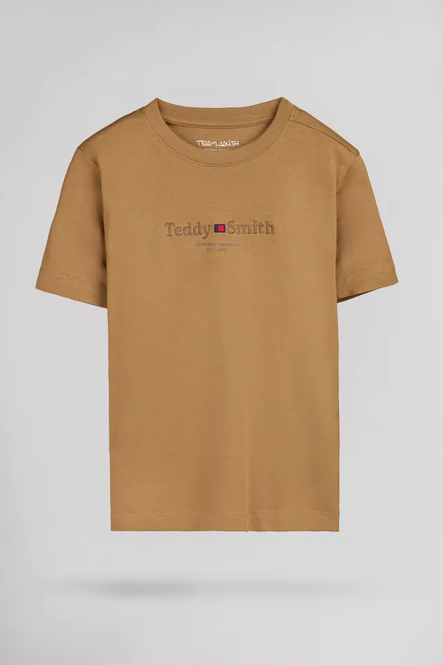 Teddy Smith T-Jim MC t-shirt noisette garçon