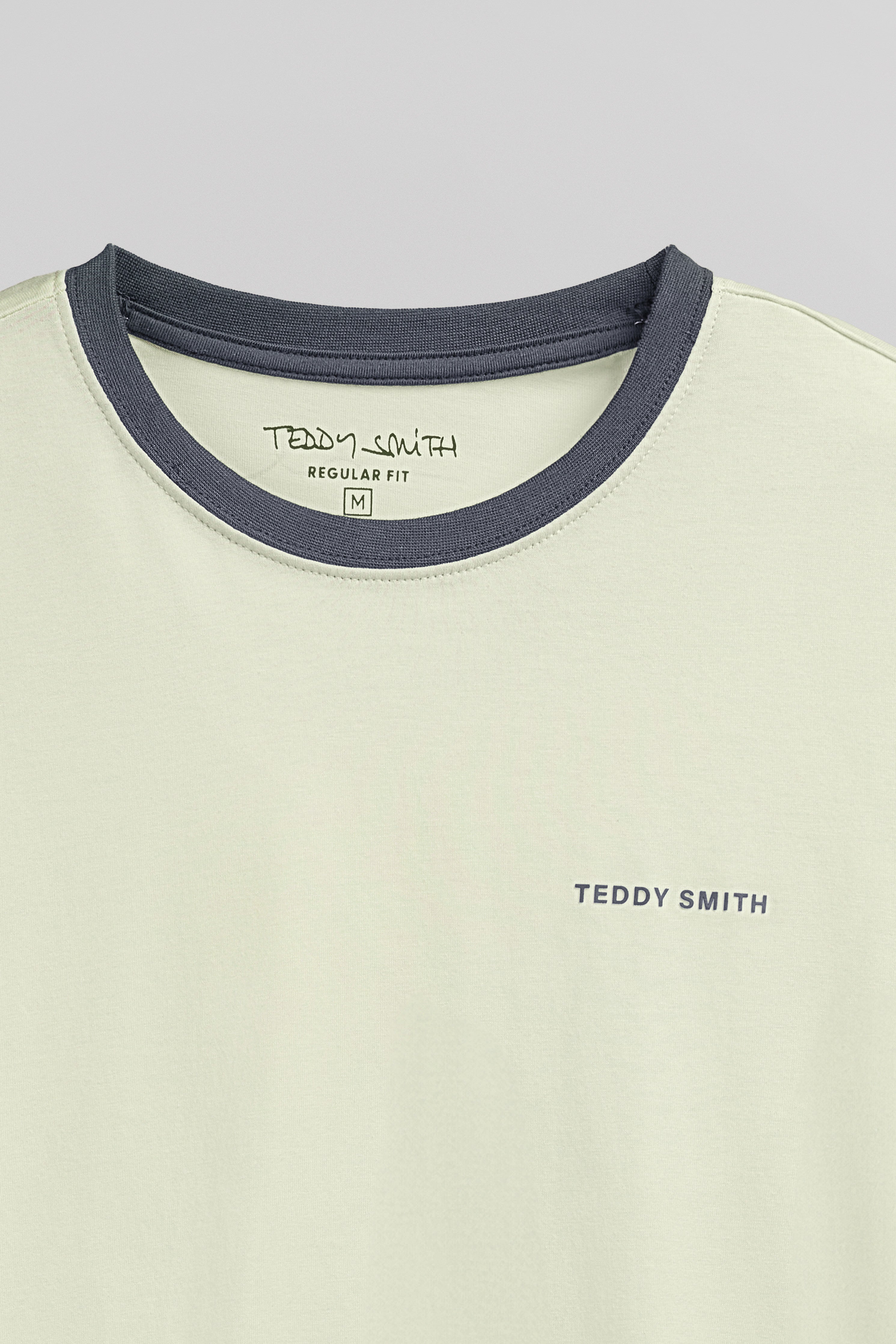 Teddy Smith The-Tee 2 R t-shirt vert nacré coton