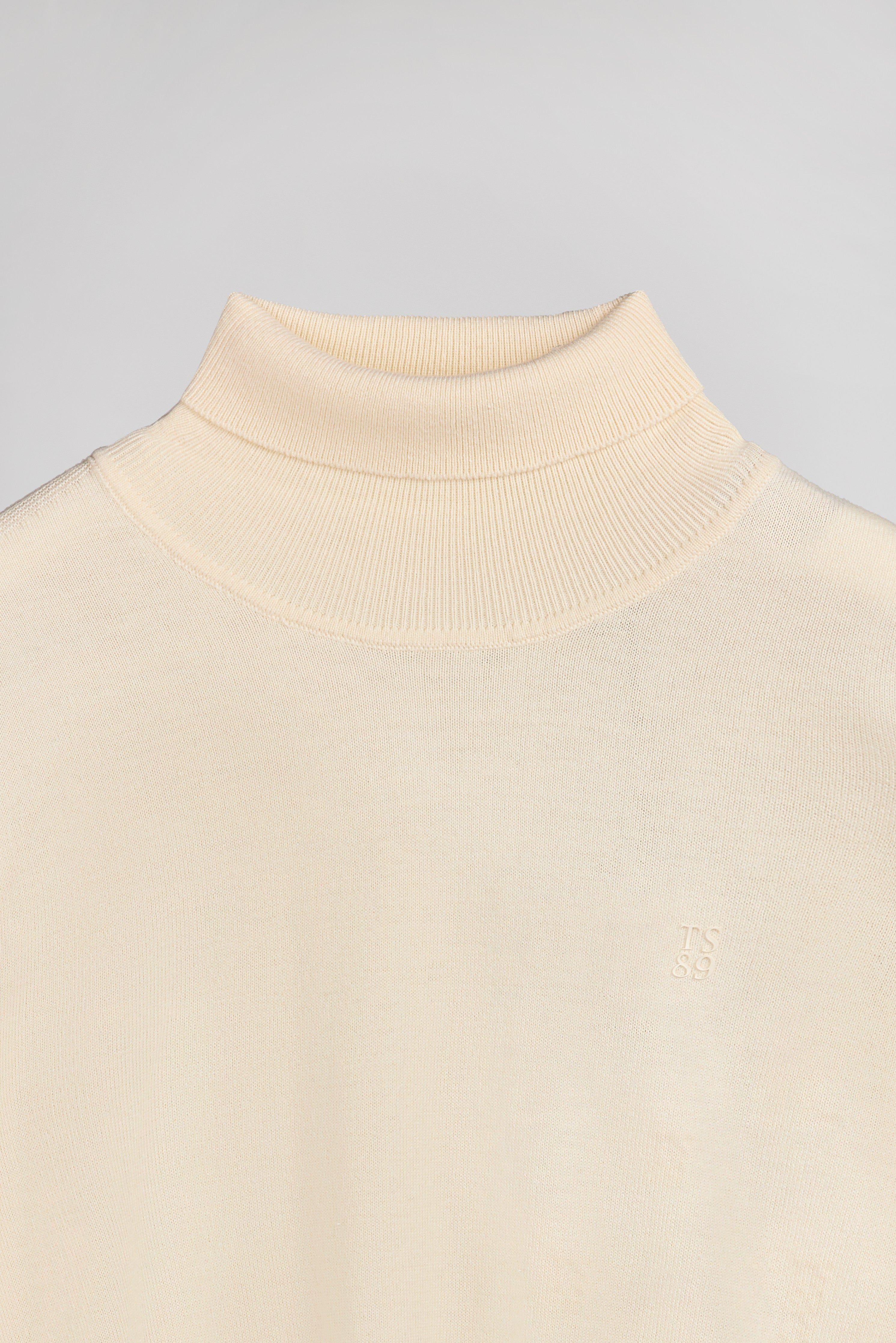 Teddy Smith P-Marcellus pull col roulé crème ajusté