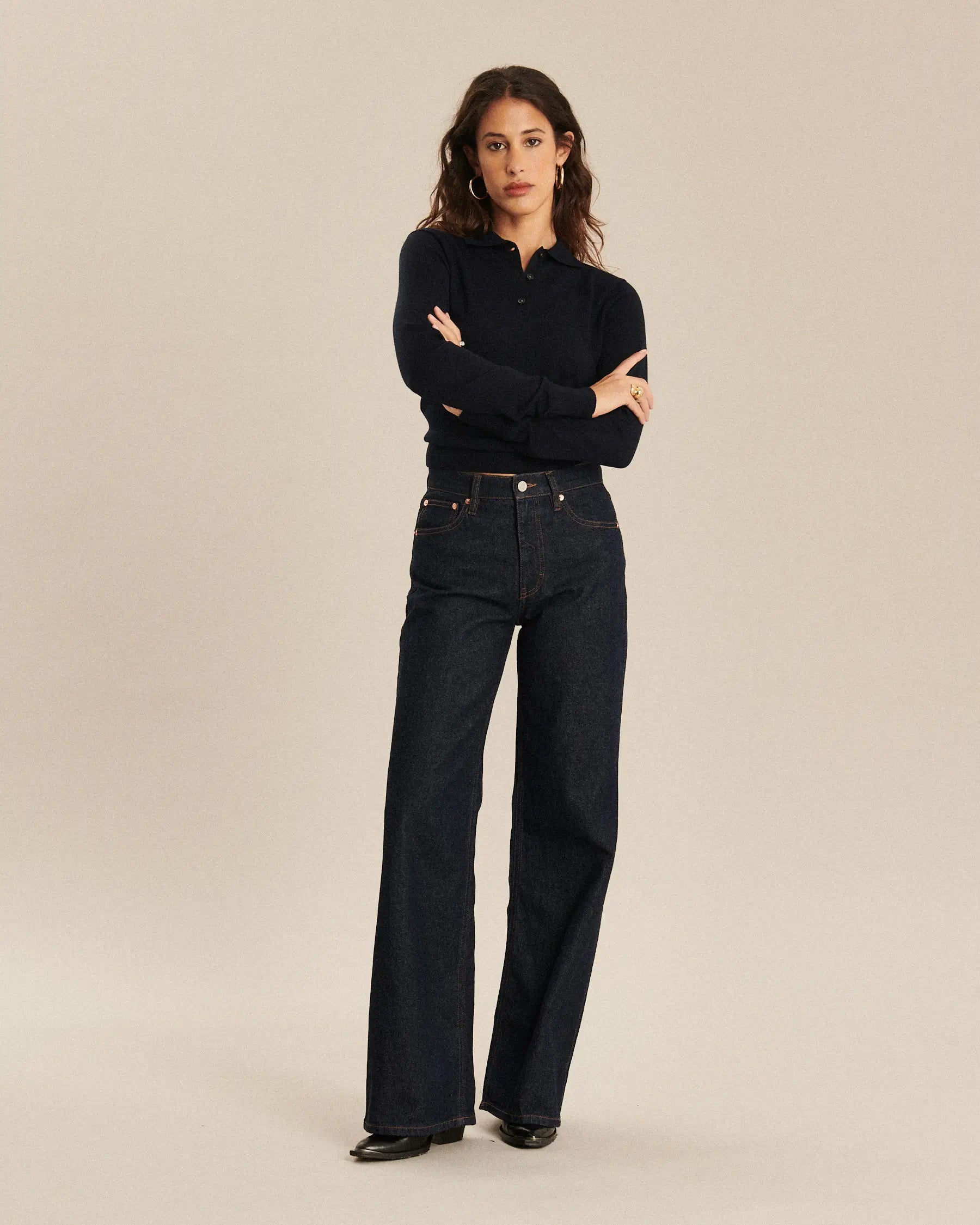 Labdip Joie jean large bleu brut indigo 100% coton