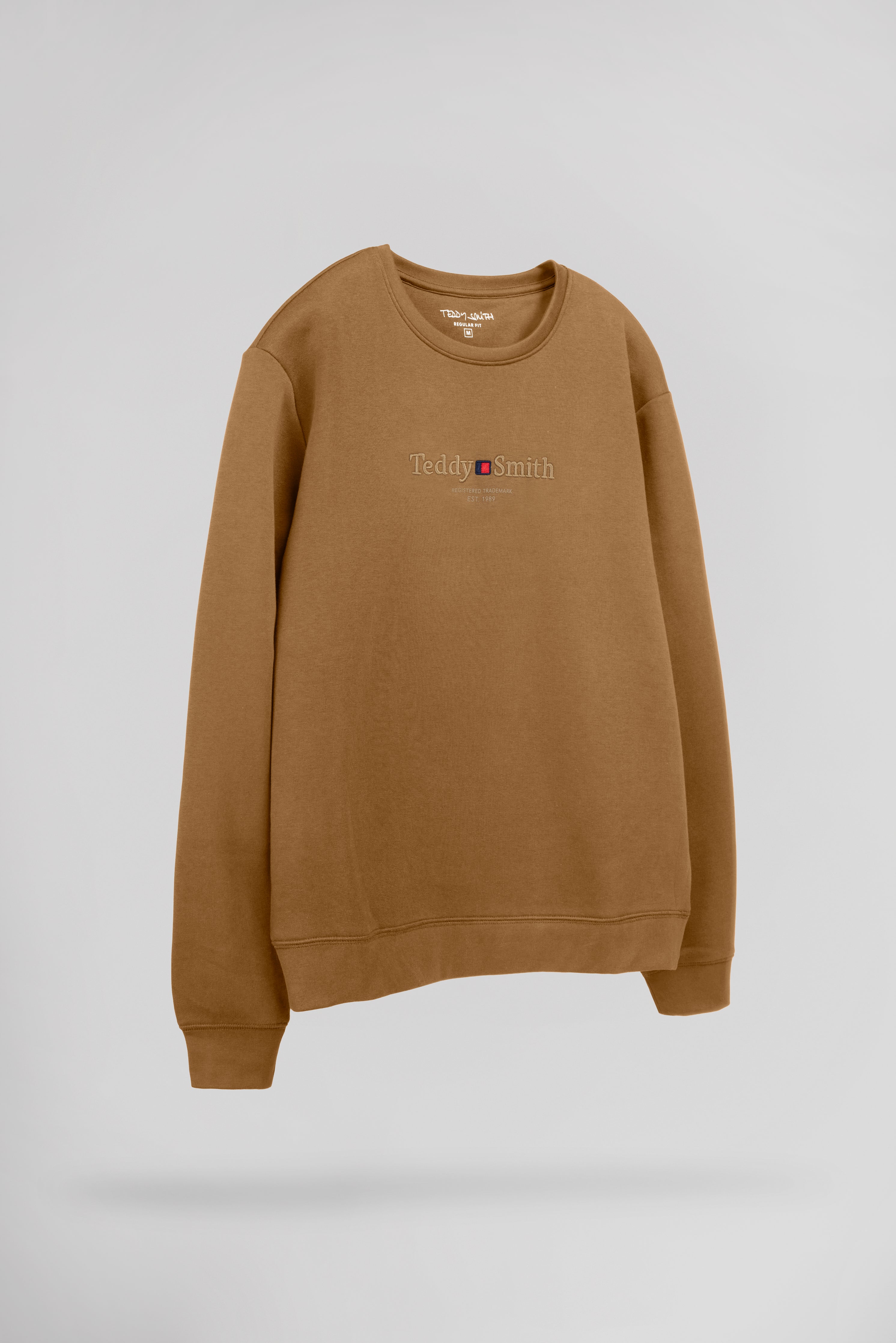 Teddy Smith S-JIM RC sweat noisette col rond