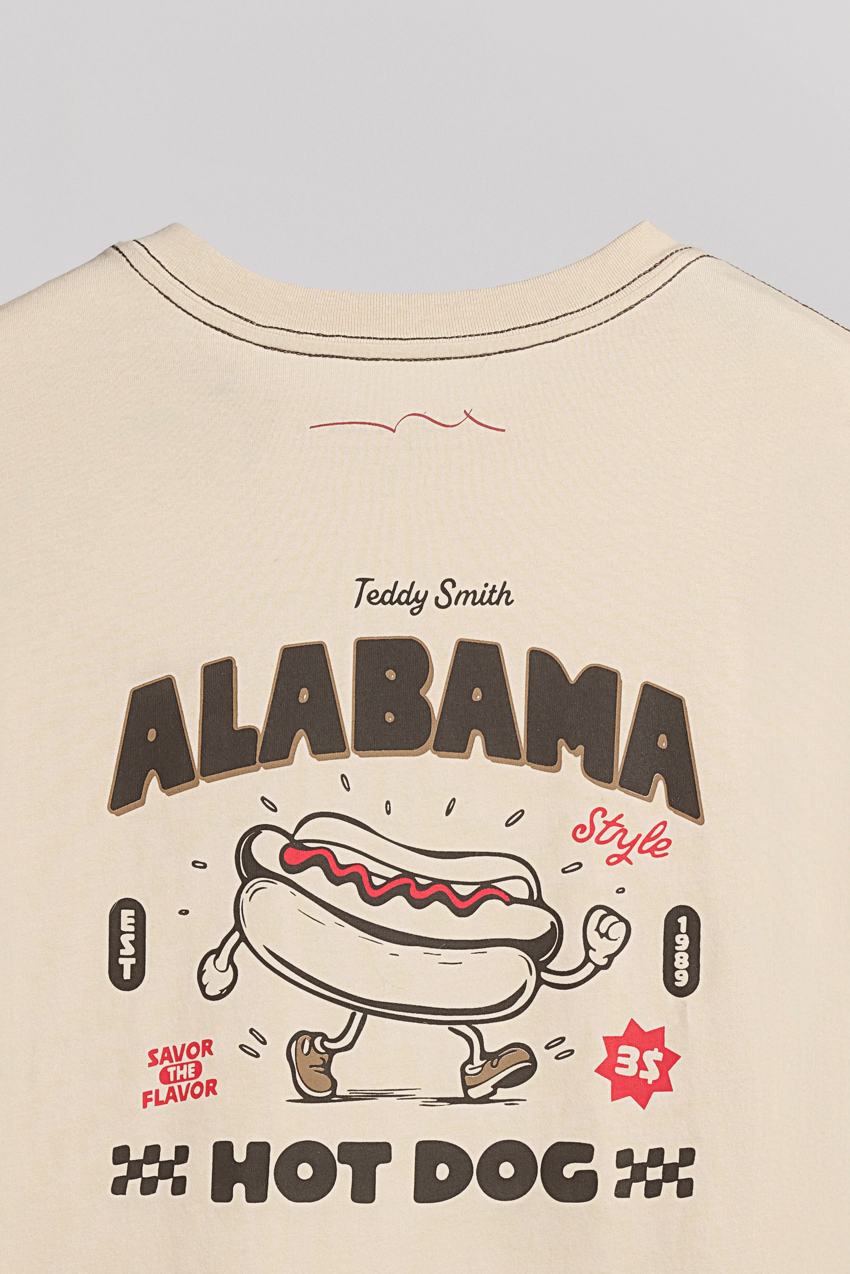 Teddy Smith T-Shade t-shirt garçon beige clair coton