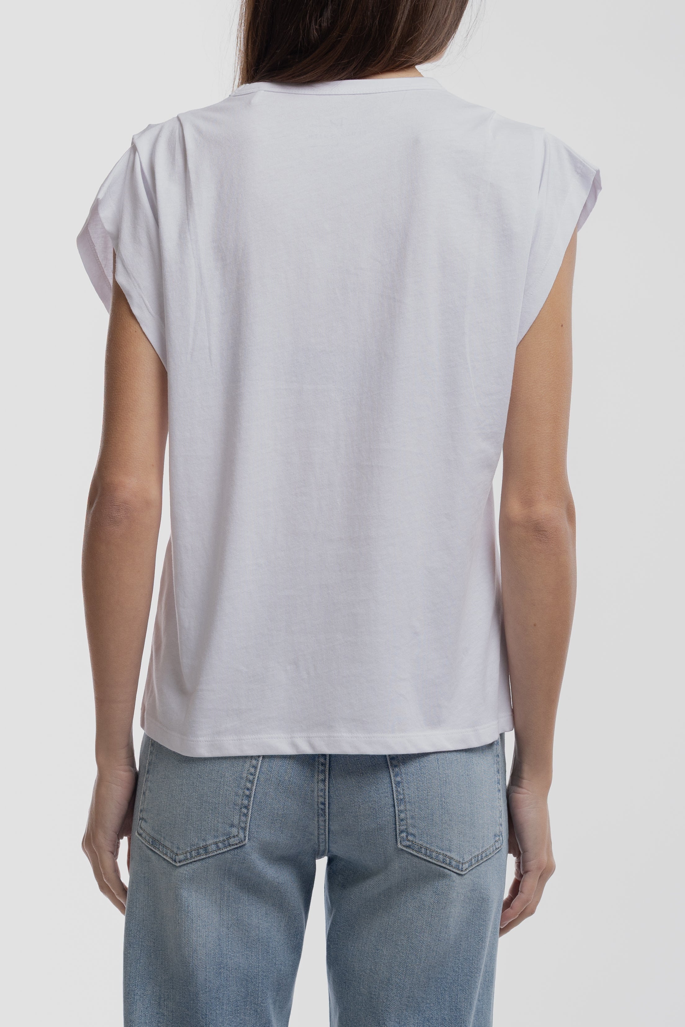 Teddy Smith T-Miami débardeur femme blanc coton