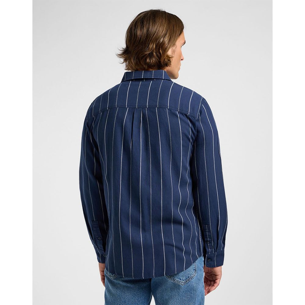 Lee Mercantile Shirt chemise homme M carreaux rouille coton