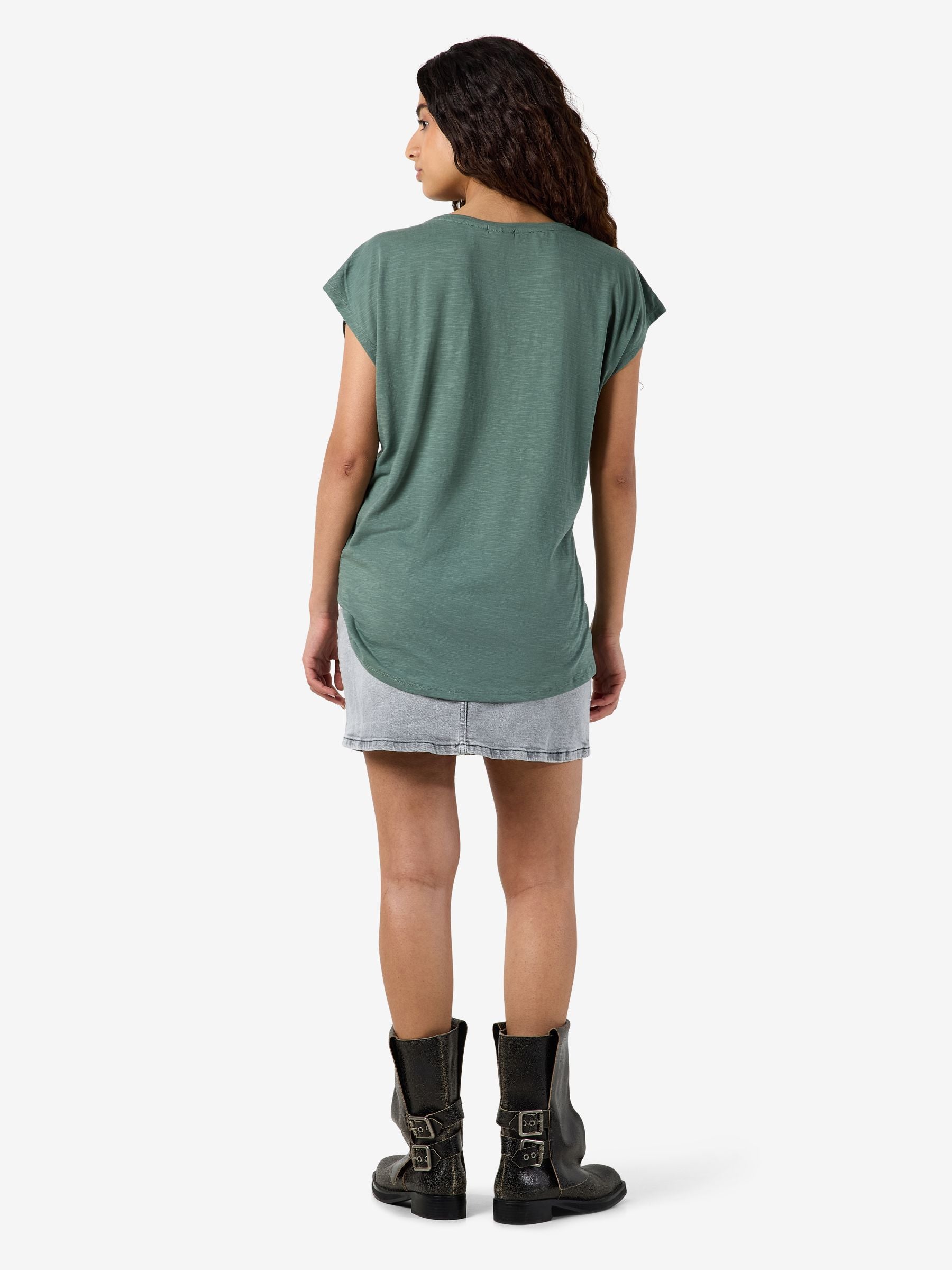 Noisy May Mathilde t-shirt oversize coton bio long