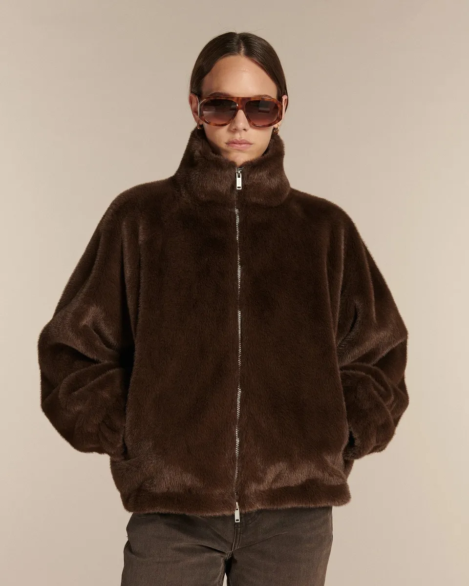 Labdip Boy Mink Paddington veste fausse fourrure