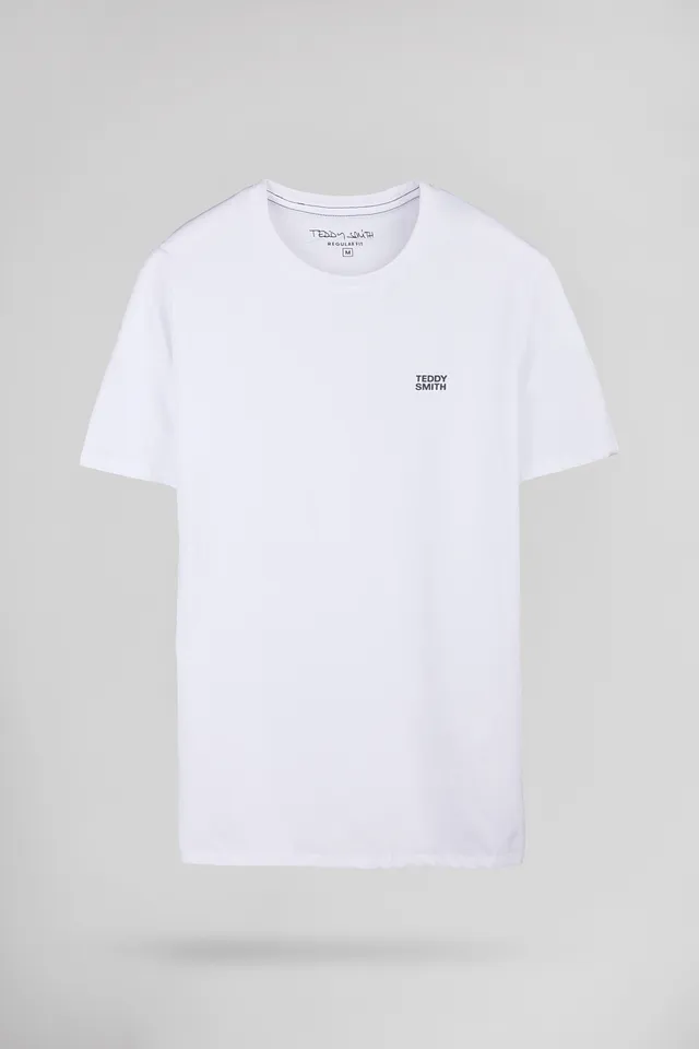 Teddy Smith The Tee 1 MC T-shirt Blanc Col Rond