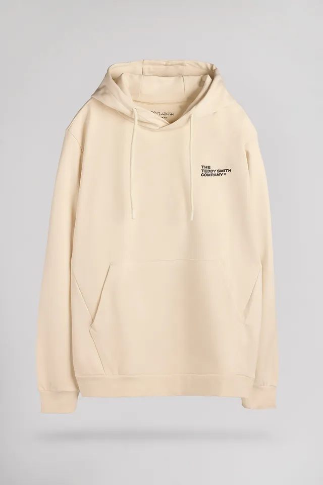 Teddy Smith S-Company Hoody sweat à capuche cream homme coton