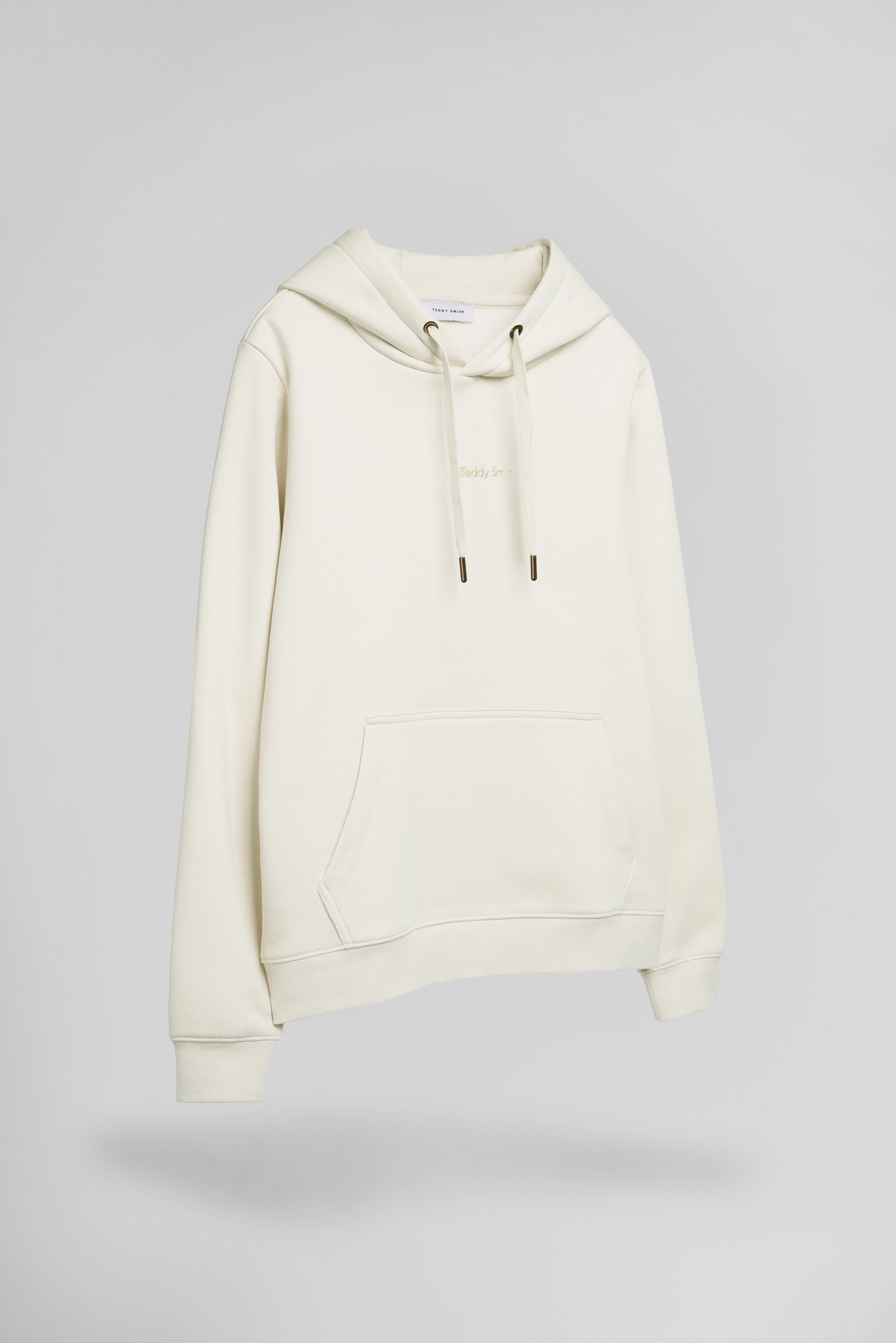 Teddy Smith S-Solene Middle White sweat à capuche blanc cassé femme
