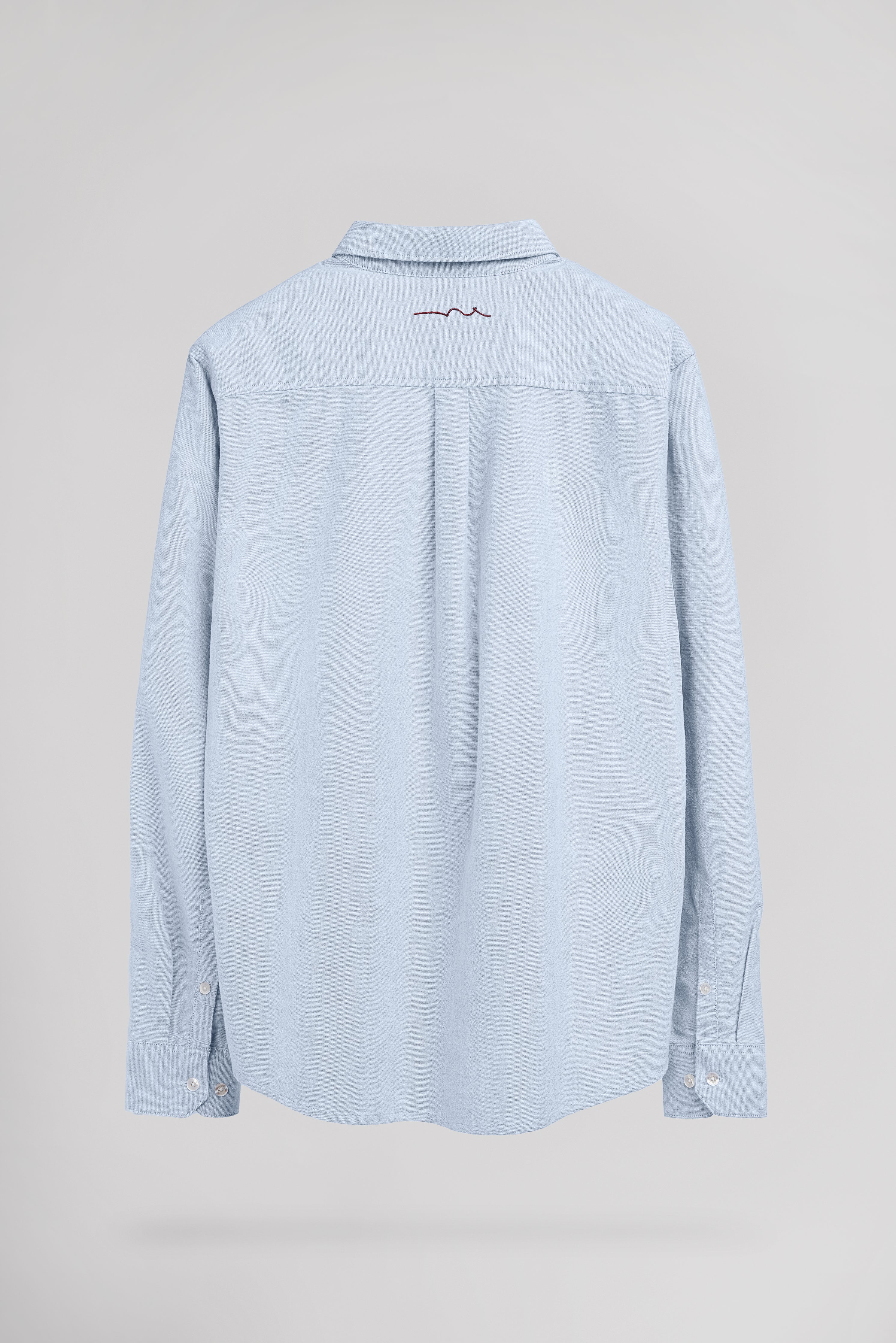 Teddy Smith C-Stan ML chemise oxford bleu pastel coton