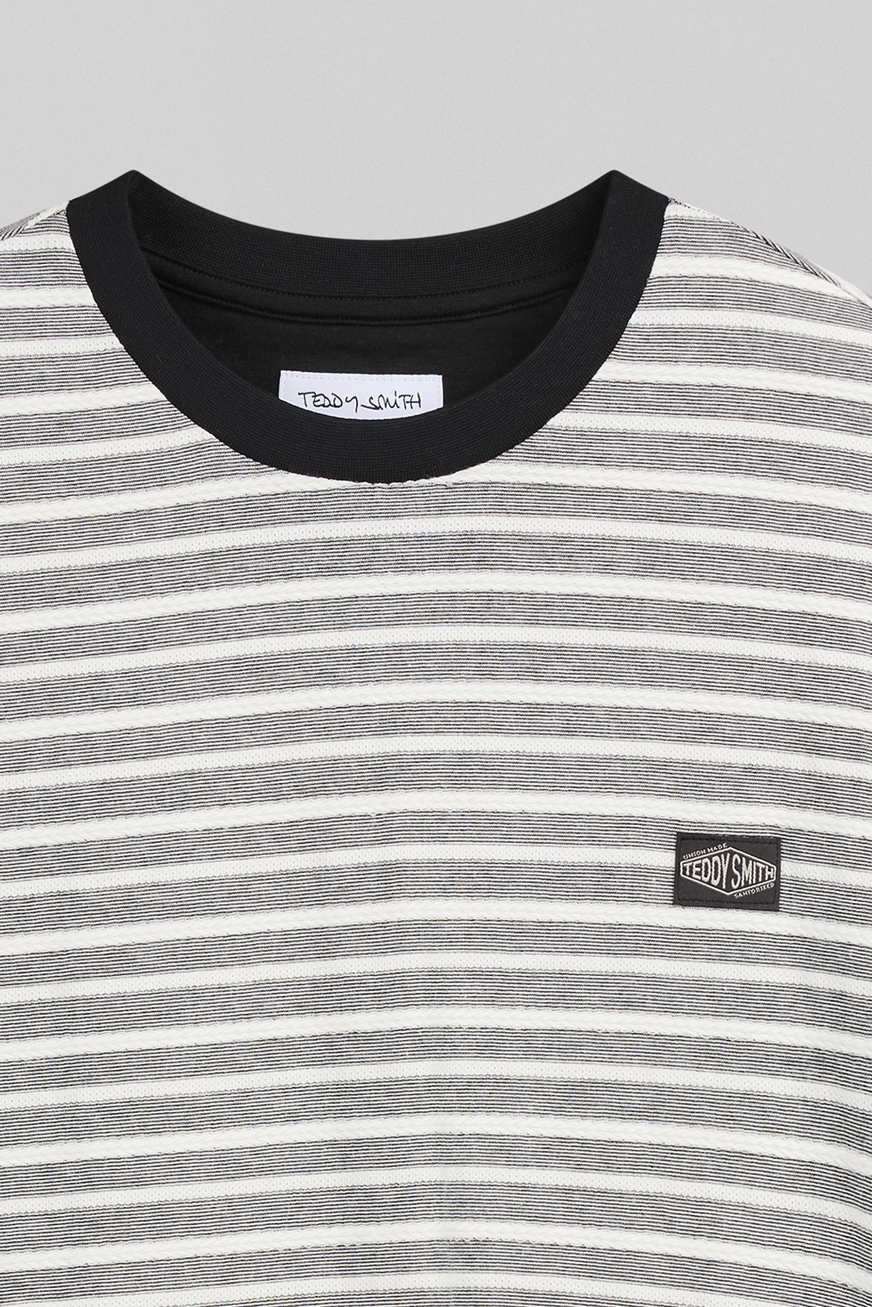 Teddy Smith T-Matias MC t-shirt homme noir rayé