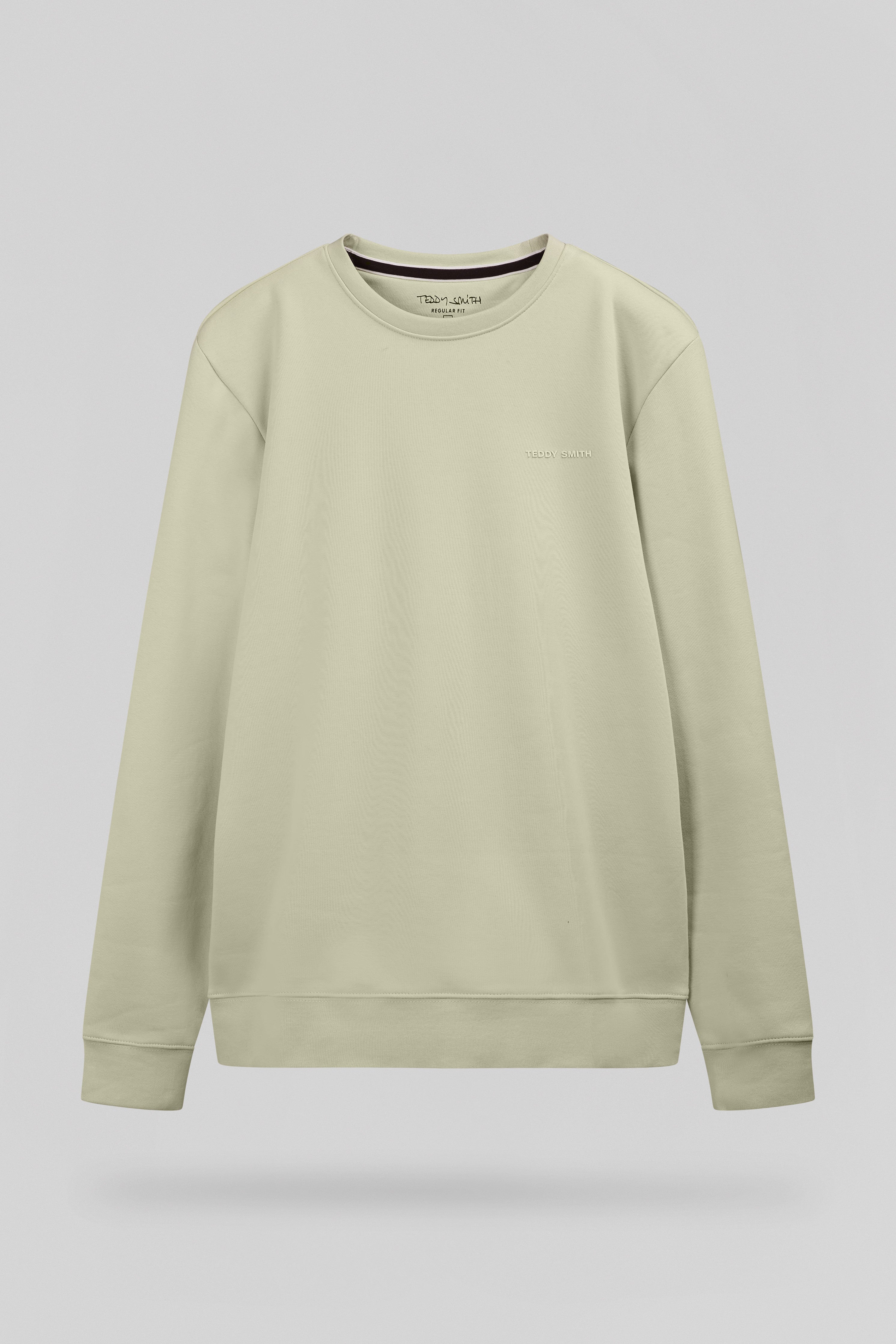 Teddy Smith S-Nark RC sweat col rond vert sauge