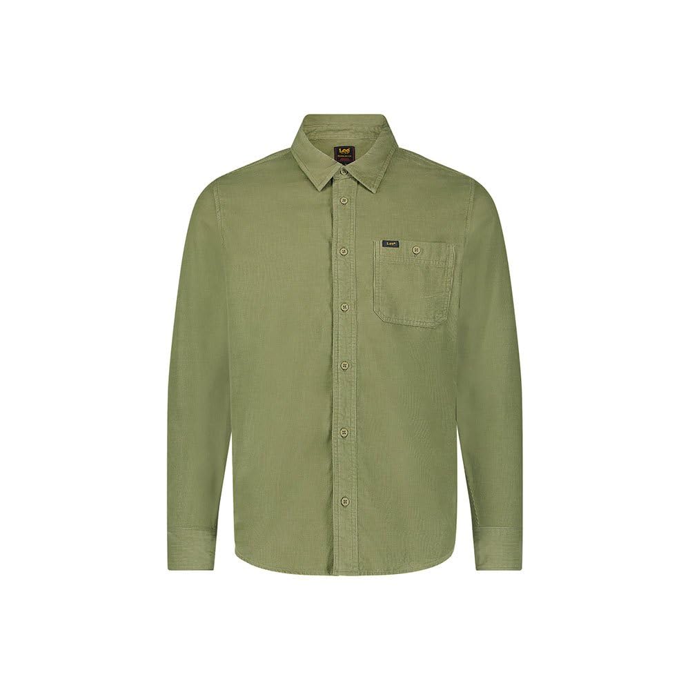 Lee Leesure chemise regular Mercantile Green coton homme