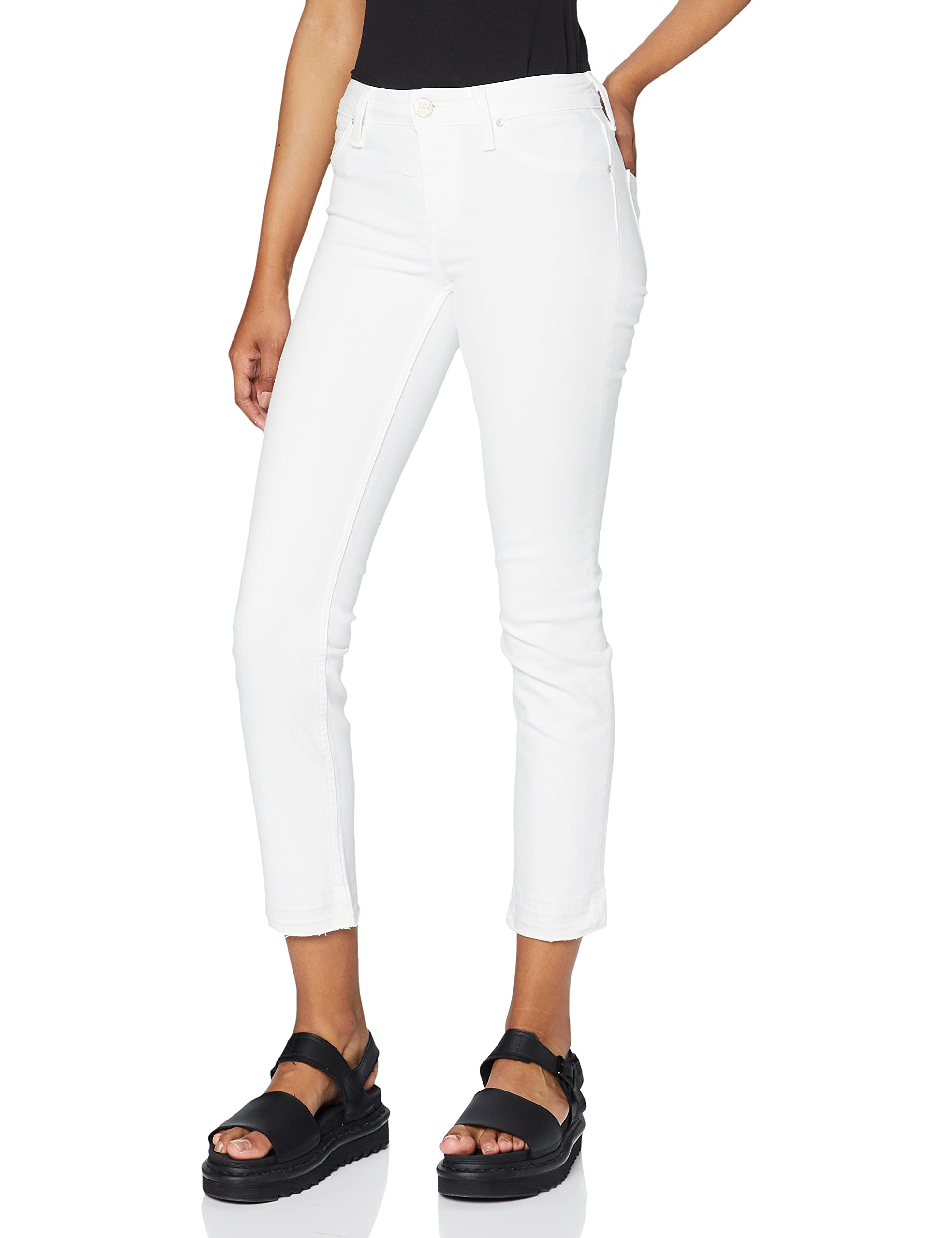 Lee Elly jean femme slim droit Mid Conversation taille haute