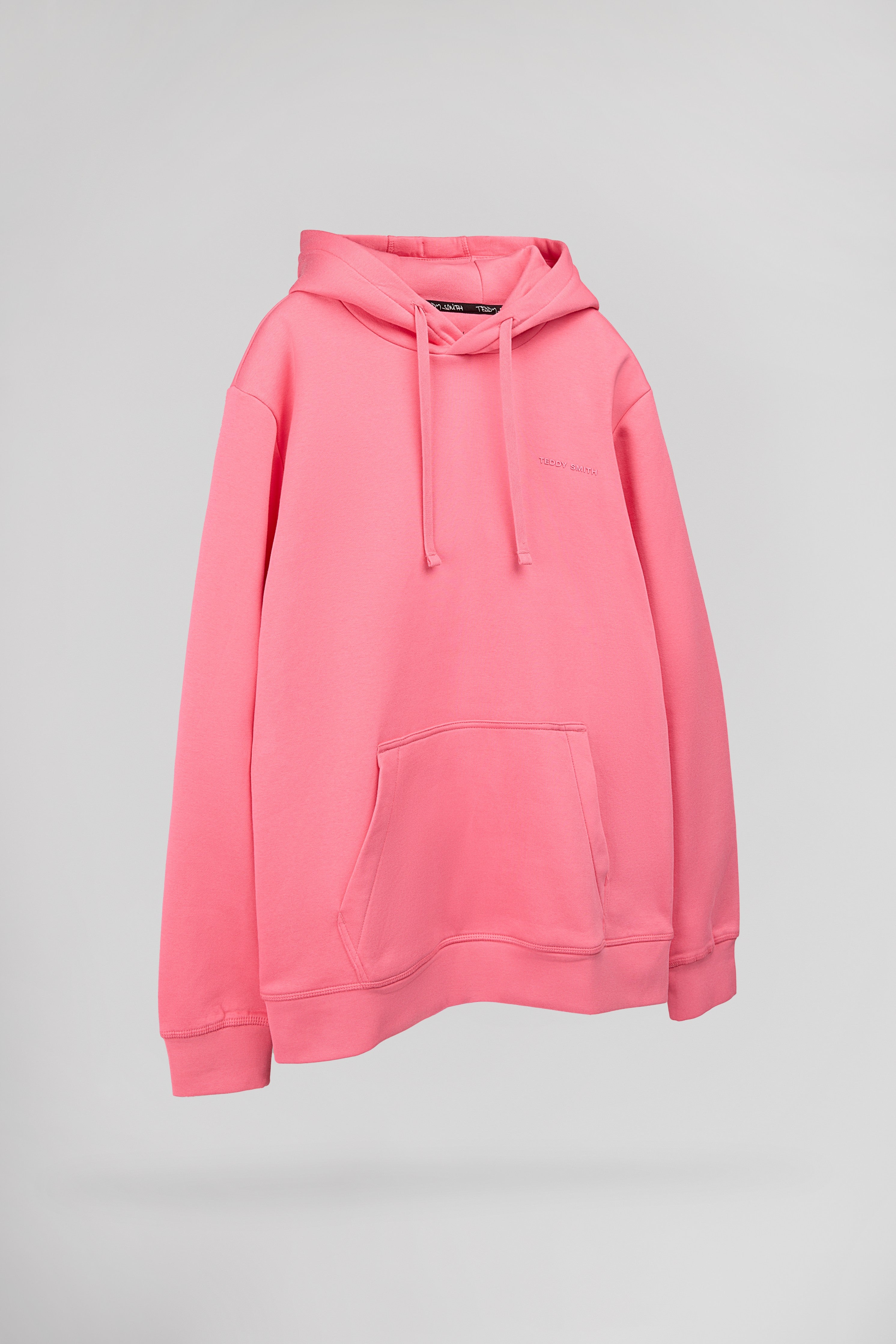 Teddy Smith S-Nark Hoody Rose Vif sweat capuche molleton