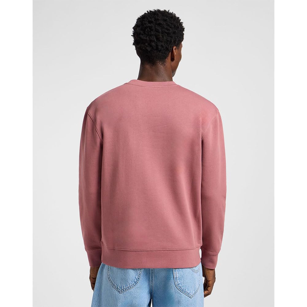 Lee Patch Crew sweat homme Jade Forest col rond coton