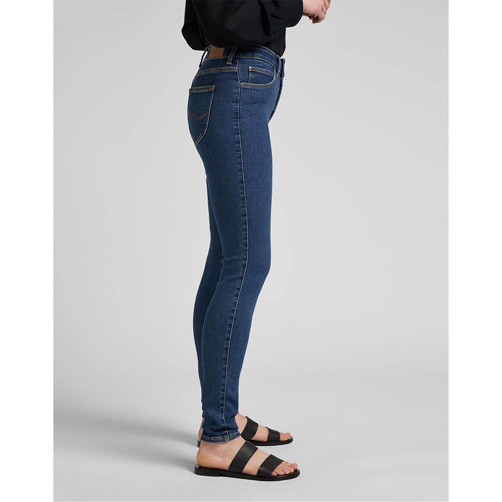Lee Foreverfit jean skinny femme taille haute noir