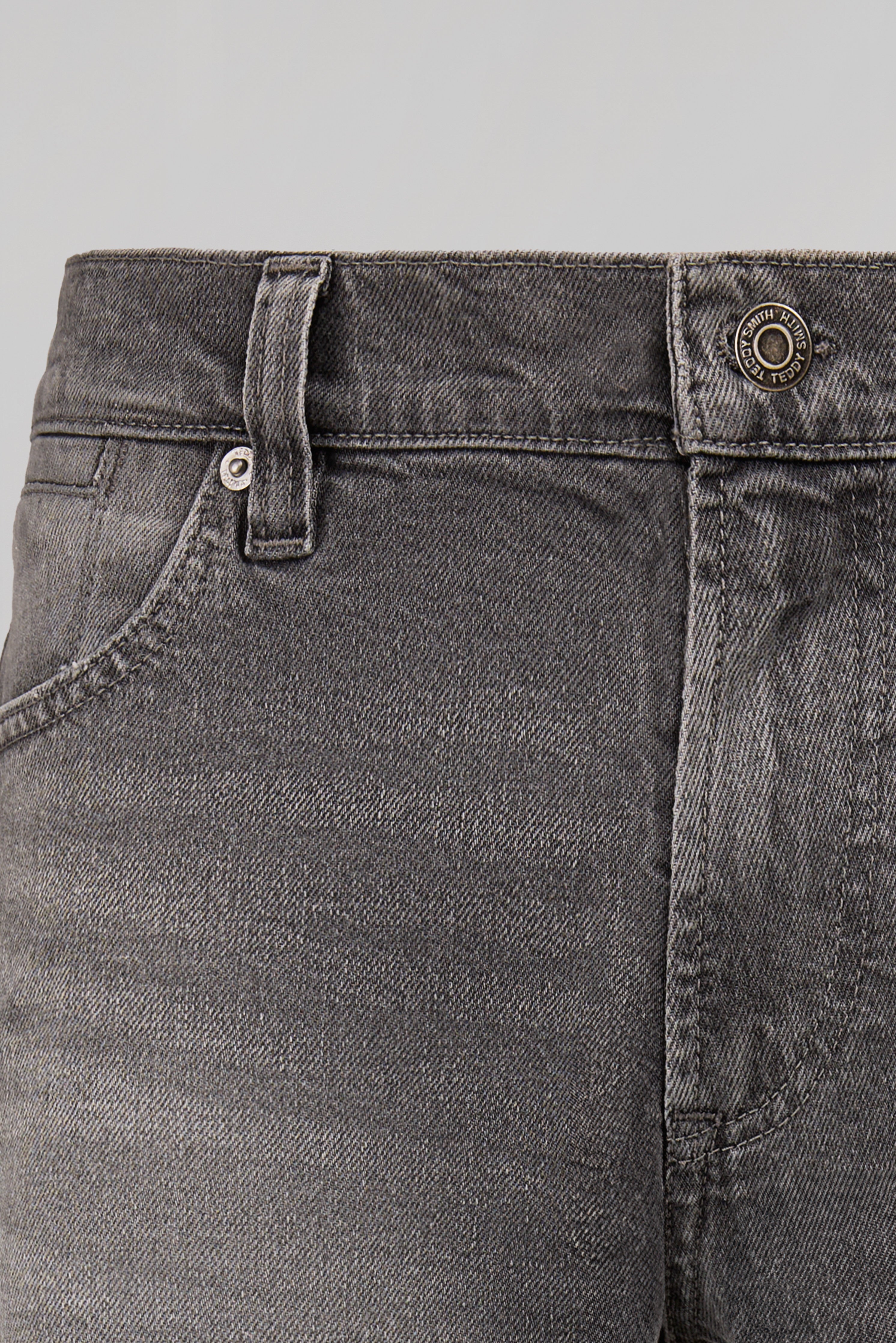 Teddy Smith REG L32 Jean droit homme gris