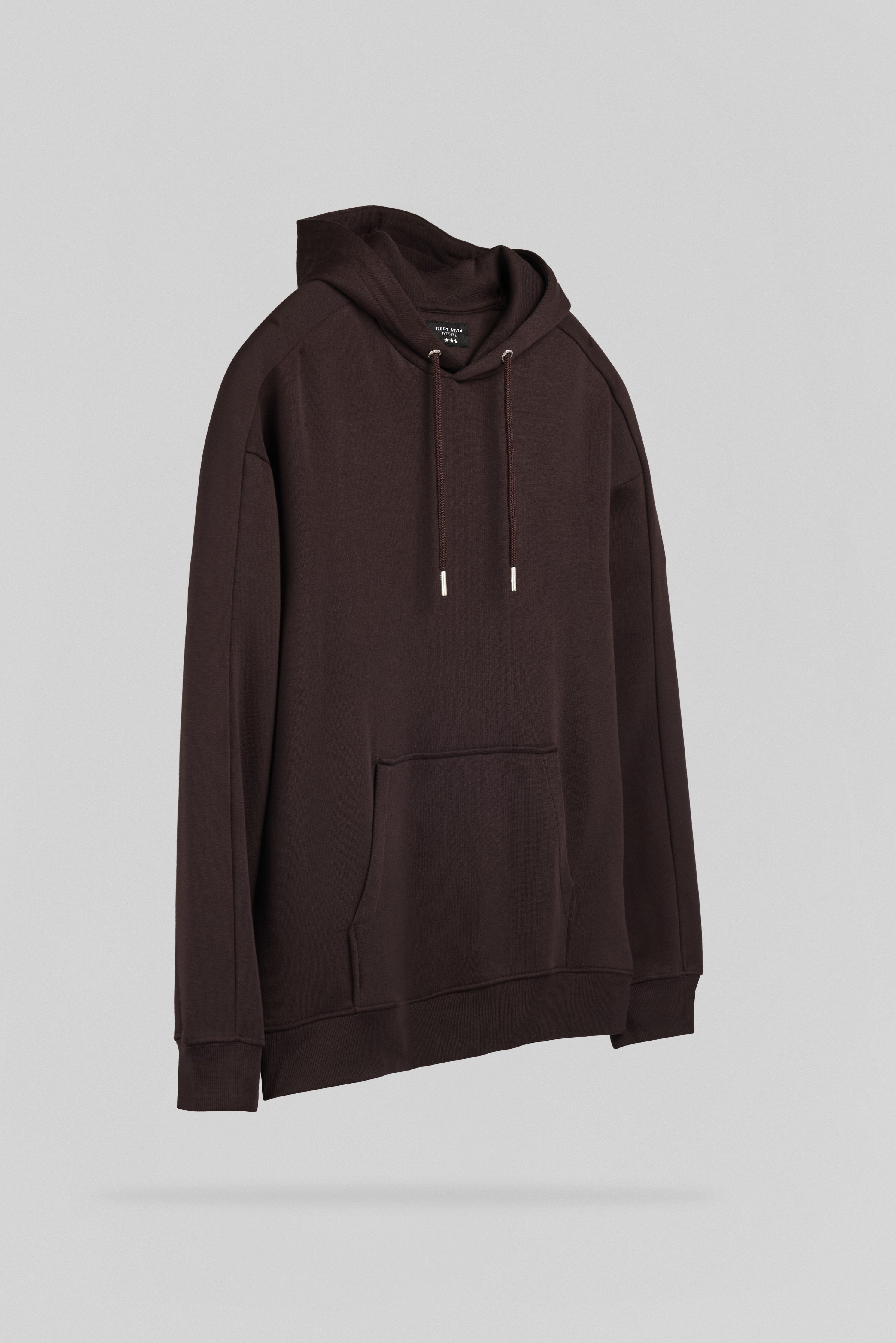 Teddy Smith S-Adrien Hoody sweat marron prune