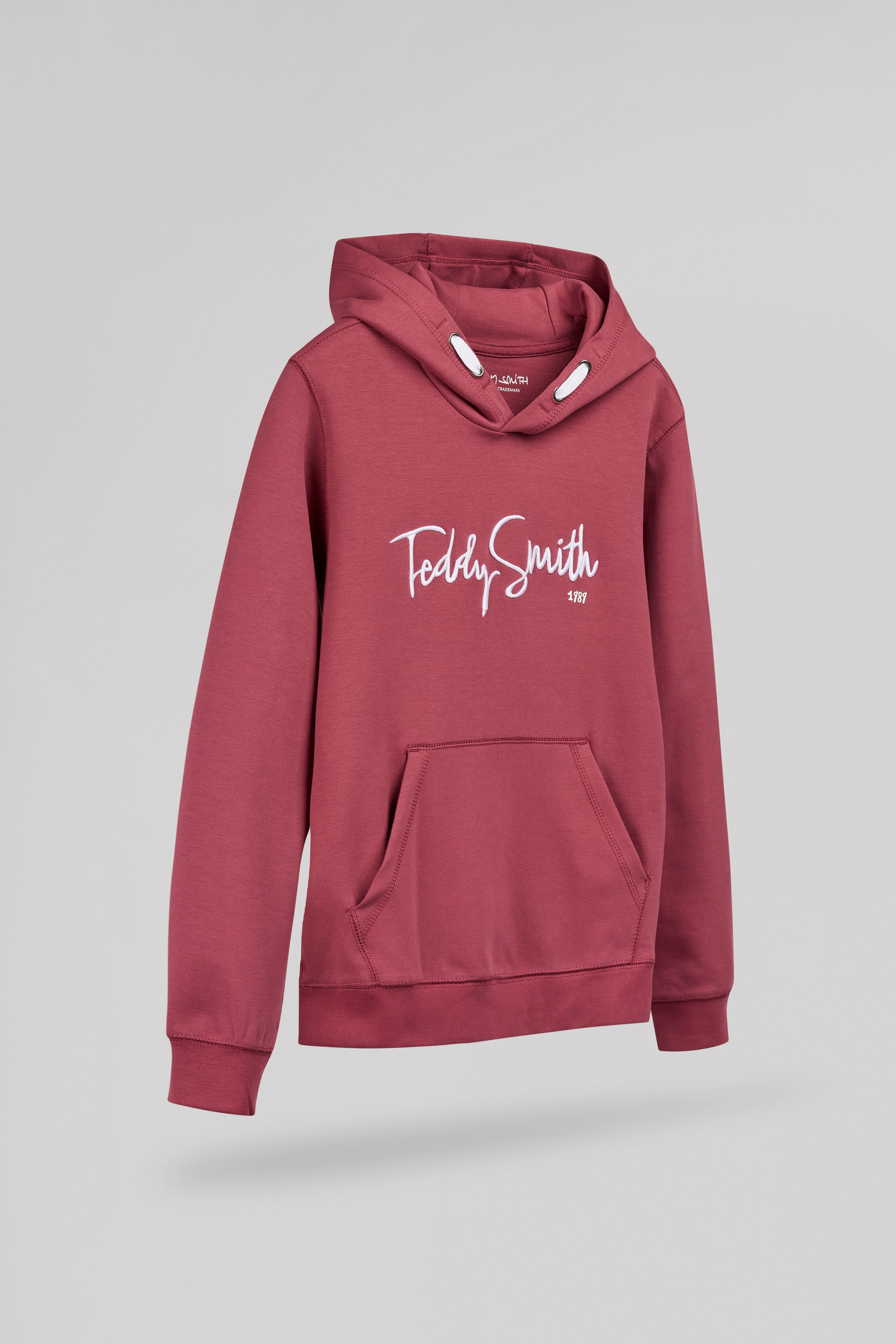Teddy Smith S-Evry Hoody sweat enfant framboise