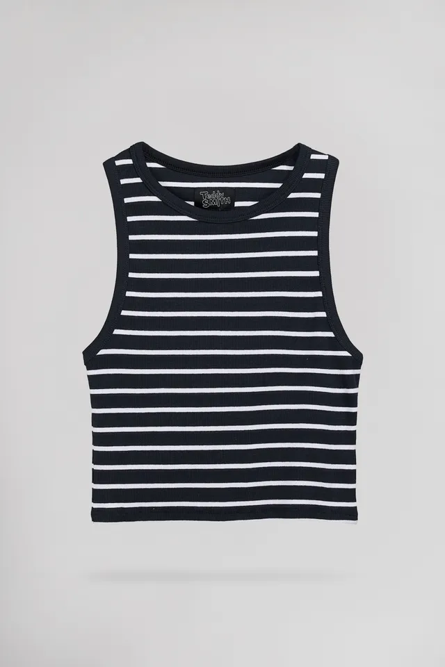 TEDDY SMITH Deb Us Rib débardeur femme bleu marine