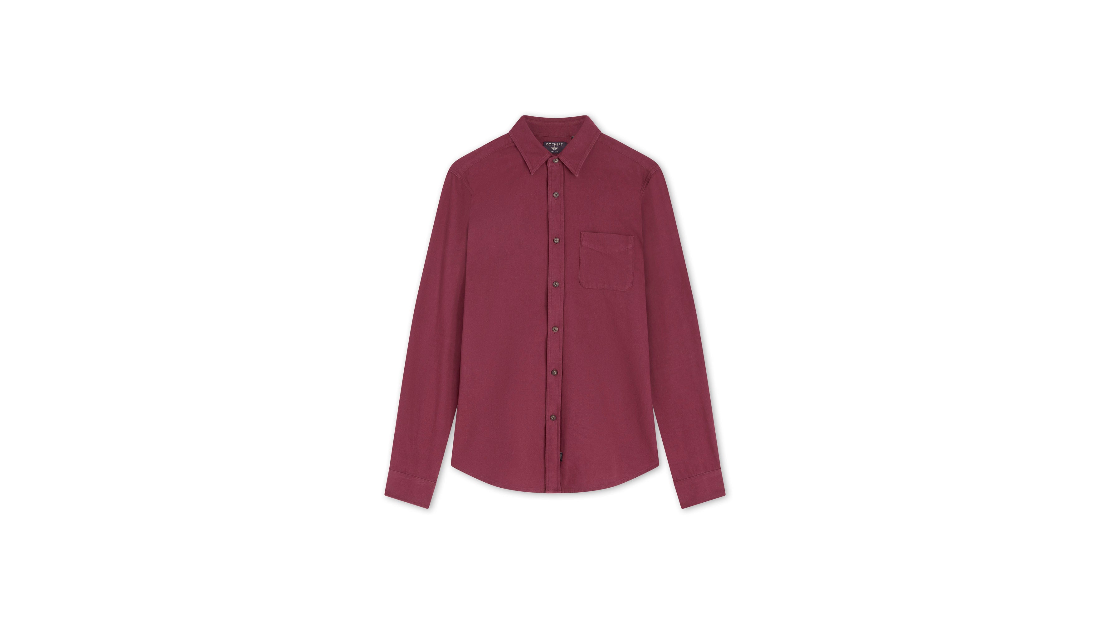 Dockers Icon Slim Fit chemise homme rouge