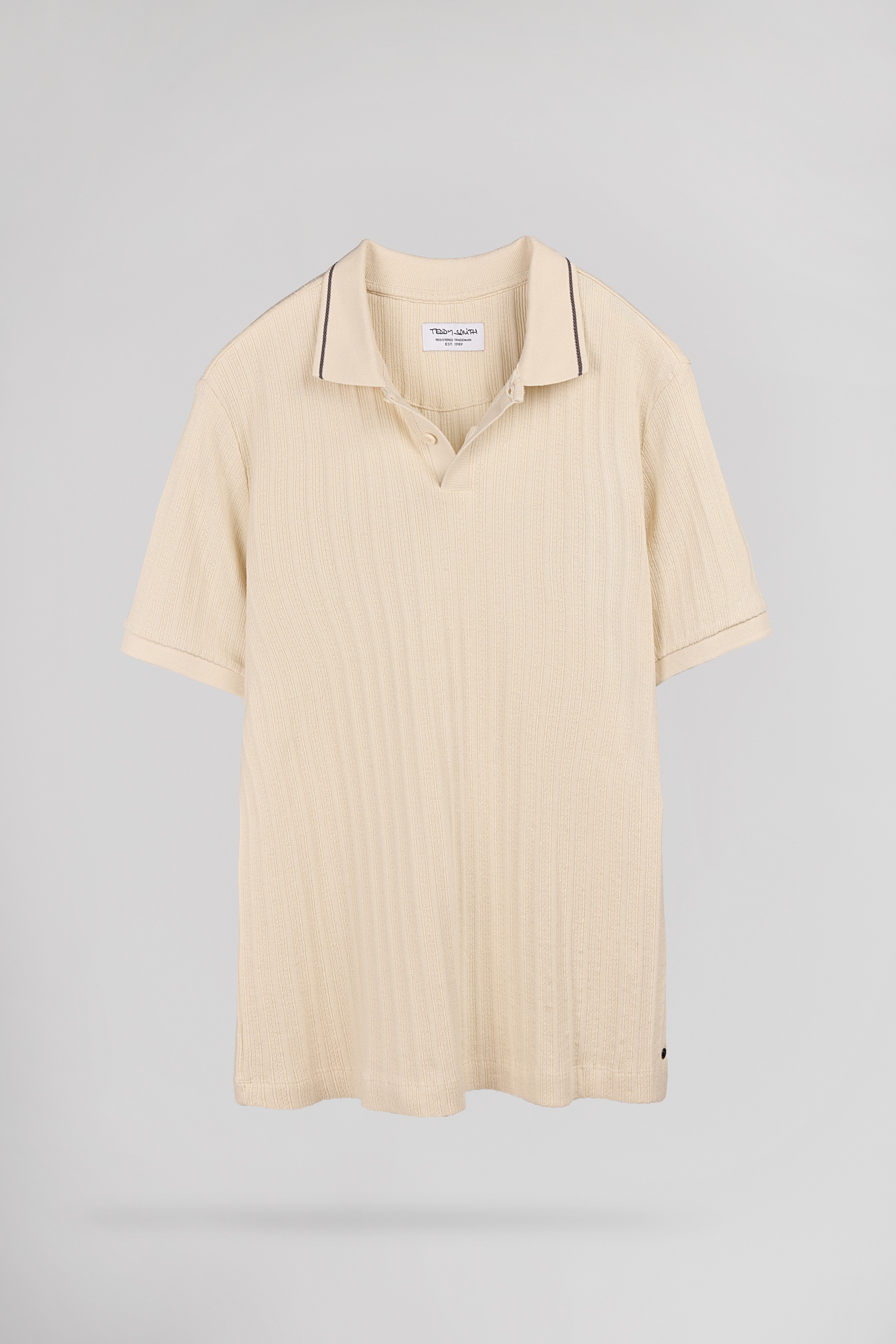 Teddy Smith P-Drice MC polo cream jacquard coton