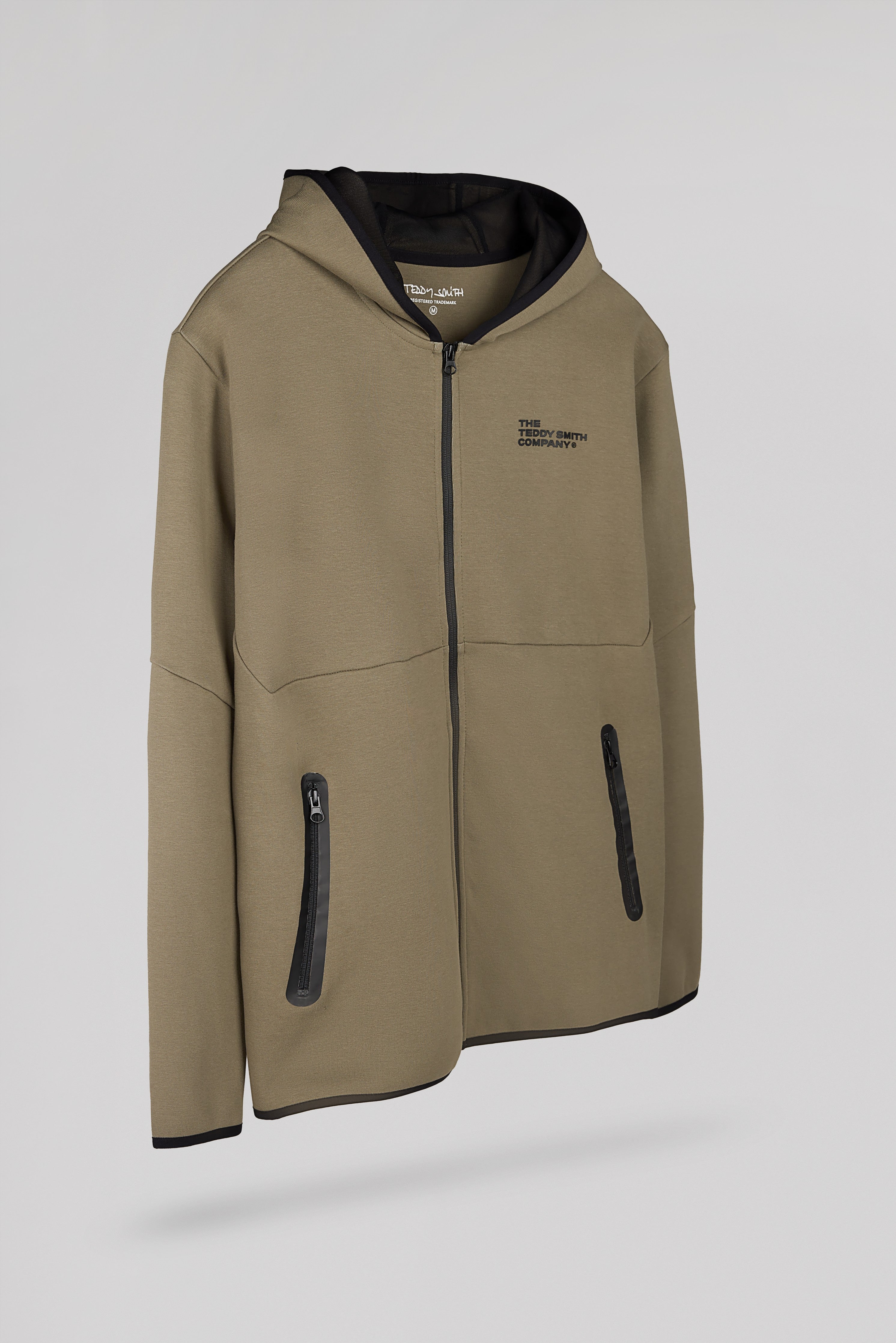 Teddy Smith Giclass Nilo HZ sweat zippé Dusty Kaki taille S